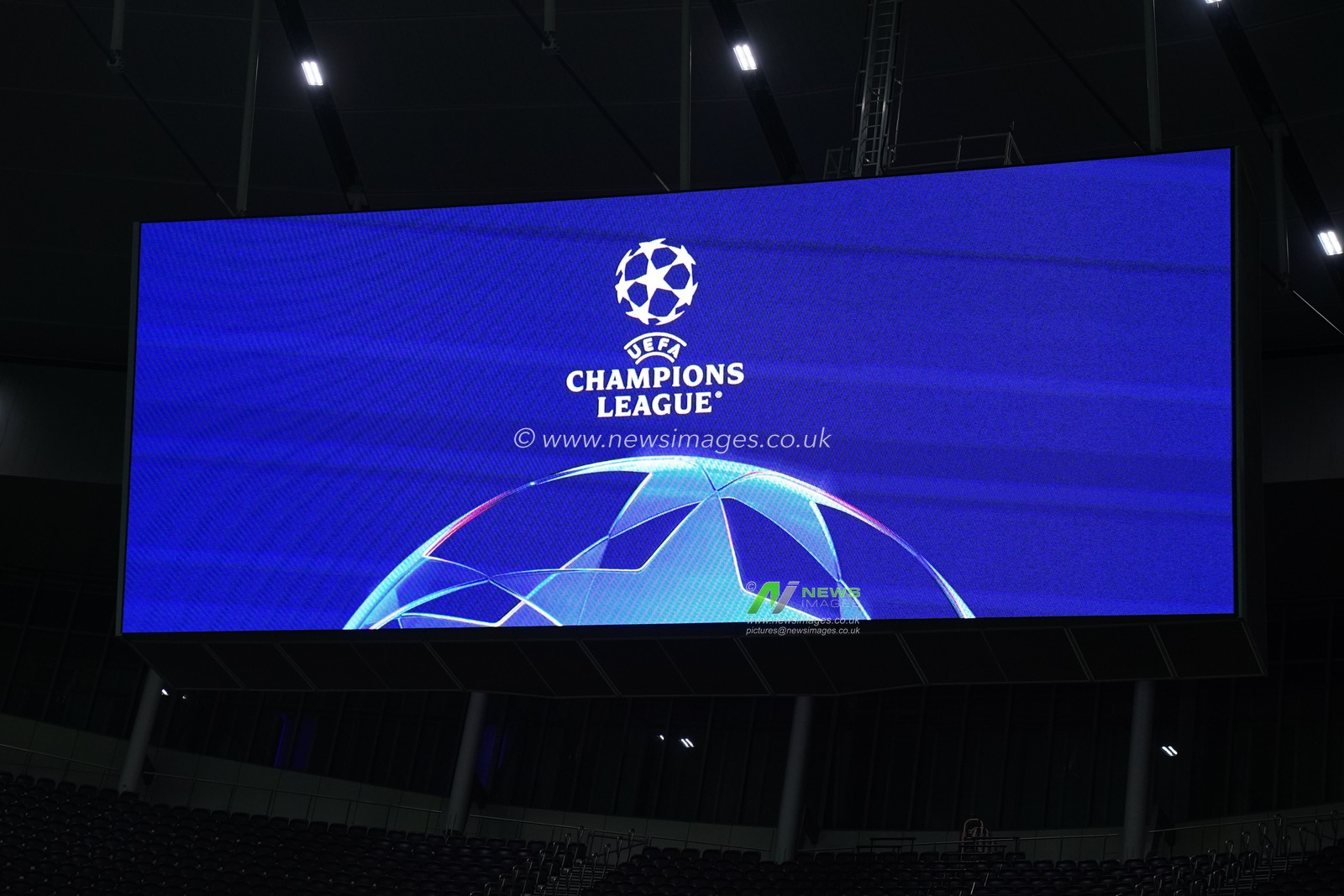View of scoreboard ahead of the UEFA Champions league Matchday 7 of 8 Tottenham Hotspur vs Borussia Dortmund at Tottenham Hotspur Stadium, London, United Kingdom, 20th January 2026

(Photo by Harvey Murphy/News Images)