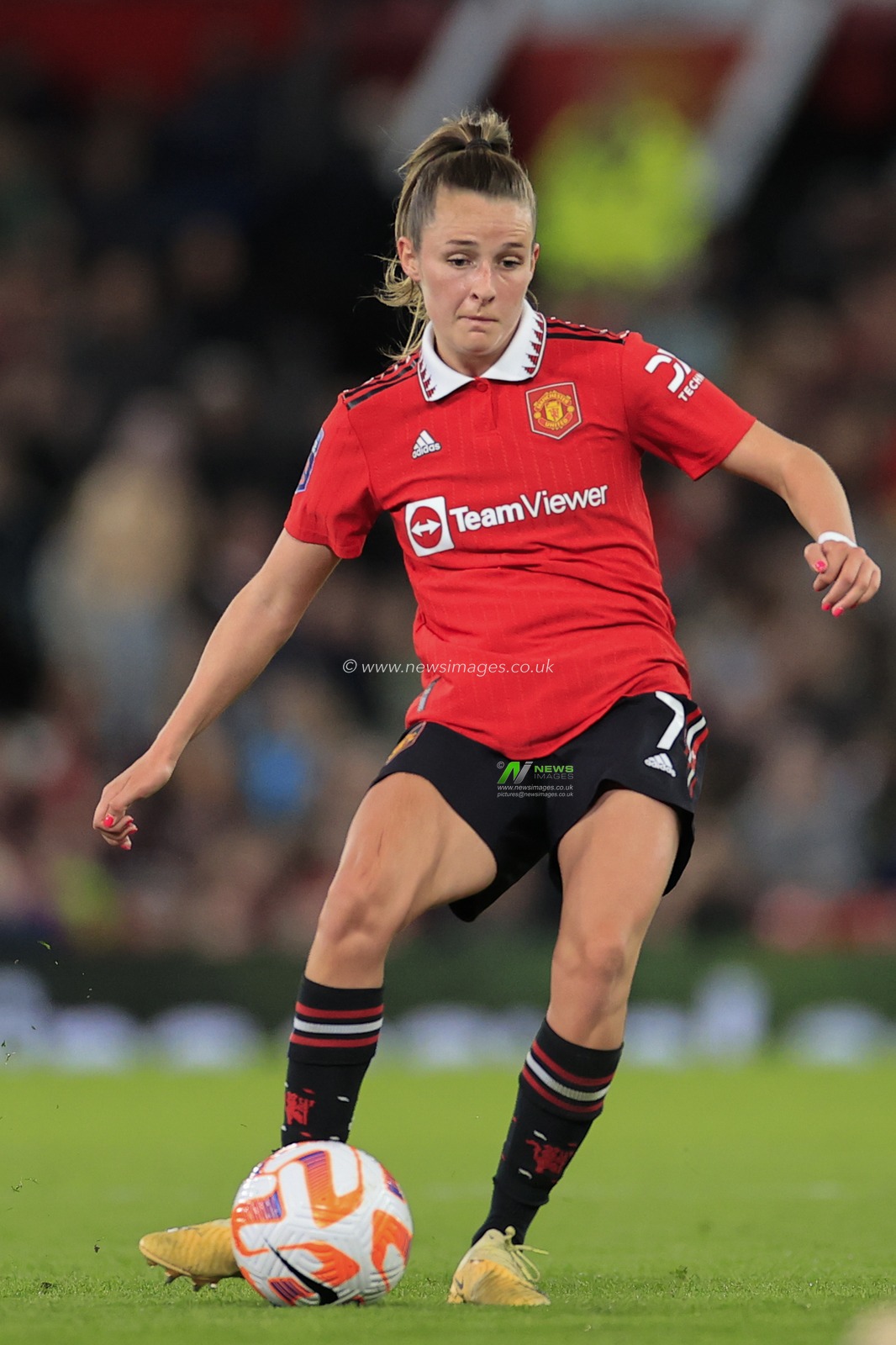 Ella Toone #7 of Manchester United during the FA Women's Super League match Manchester United Women vs West Ham United Women at Old Trafford, Manchester, United Kingdom, 25th March 2023

(Photo by Conor Molloy/News Images)