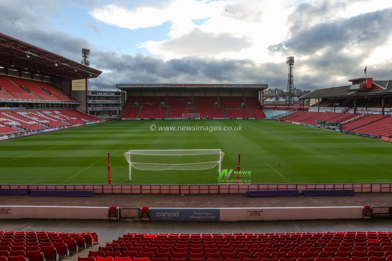 A general view of Oakwell Stadium ahead of the The Vertu Trophy Group D match Barnsley vs Manchester United U21 at Oakwell, Barnsley, United Kingdom, 21st October 2025

(Photo by Richard Bierton/News Images)