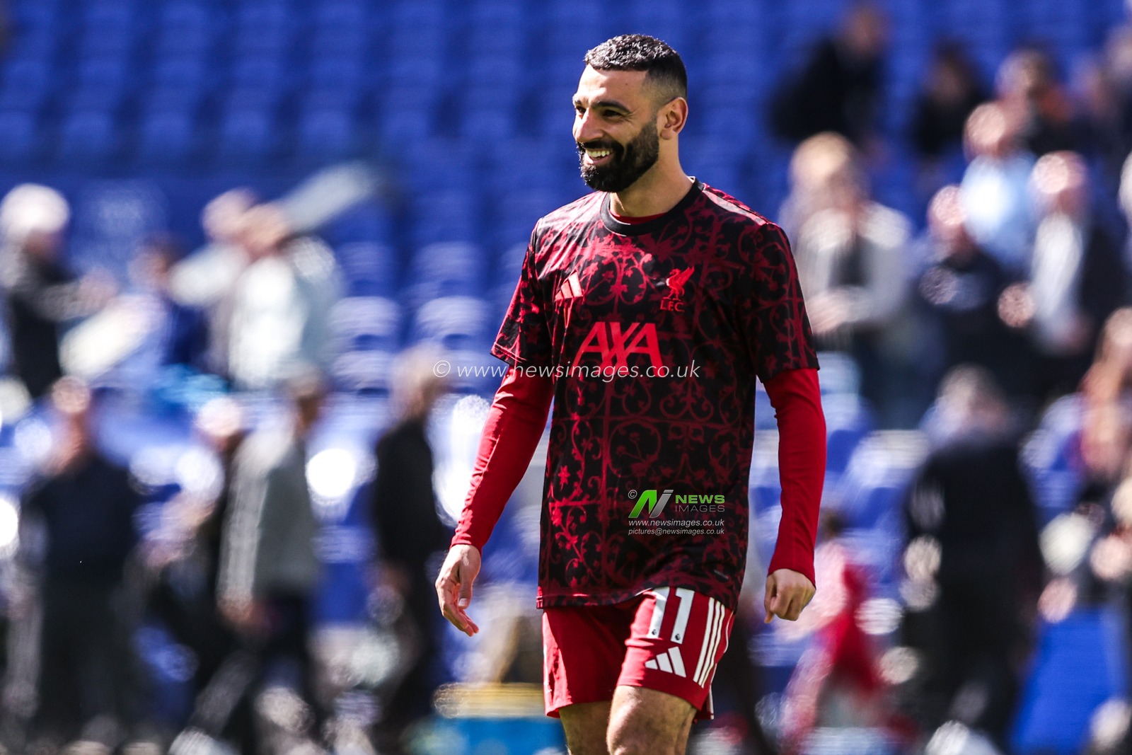 Mohamed Salah of Liverpool in the pregame warmup session during the Premier League match Everton vs Liverpool at Hill Dickinson Stadium, Liverpool, United Kingdom on 19 April 2026

(Photo by Alfie Cosgrove/News Images)