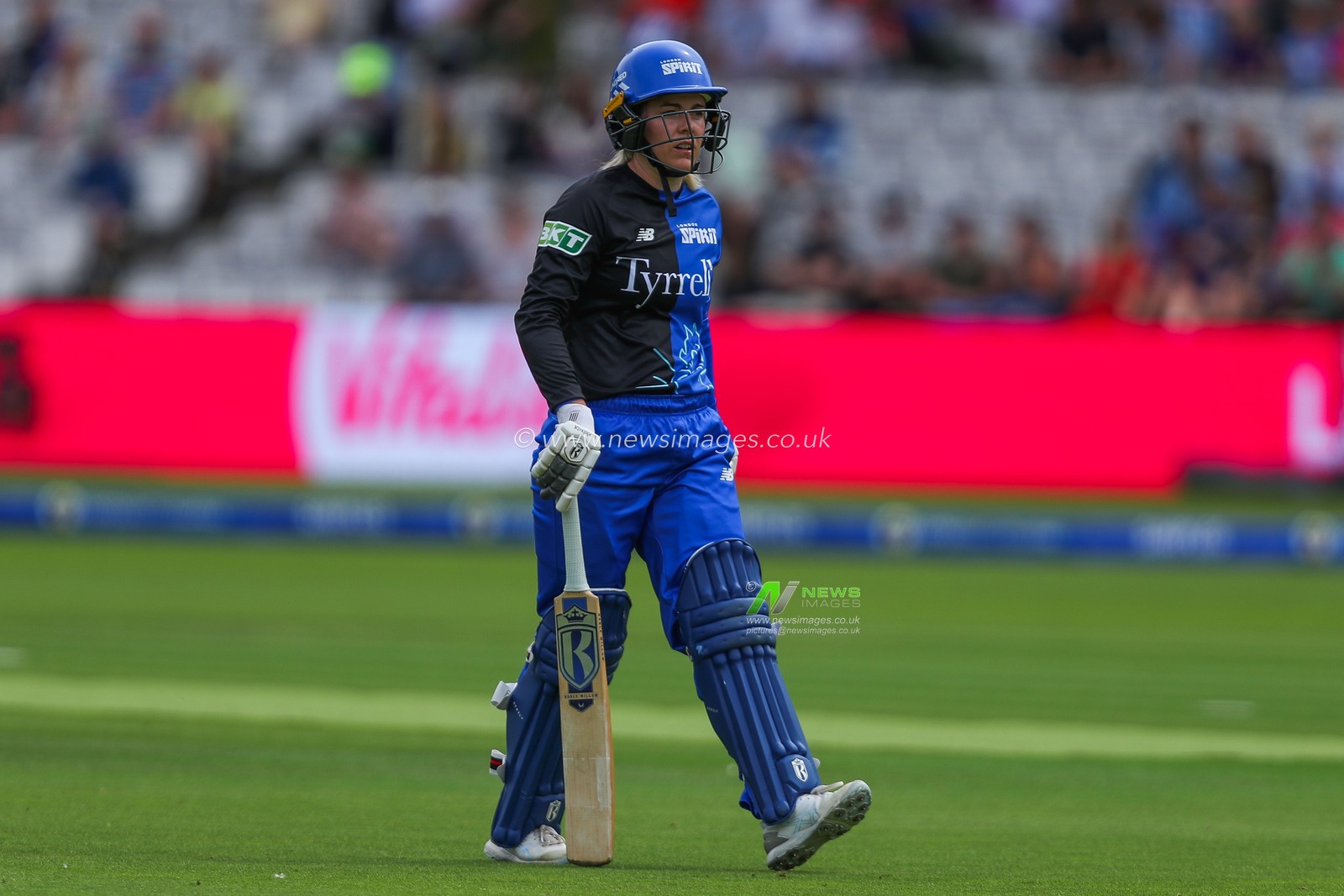 Georgia Redmayne of London Spirit of London Spirit looks dejected following her dismissal during the The Hundred match London Spirit Women vs Oval Invincibles Women at Lords, London, United Kingdom, 4th August 2024

(Photo by Izzy Poles/News Images)