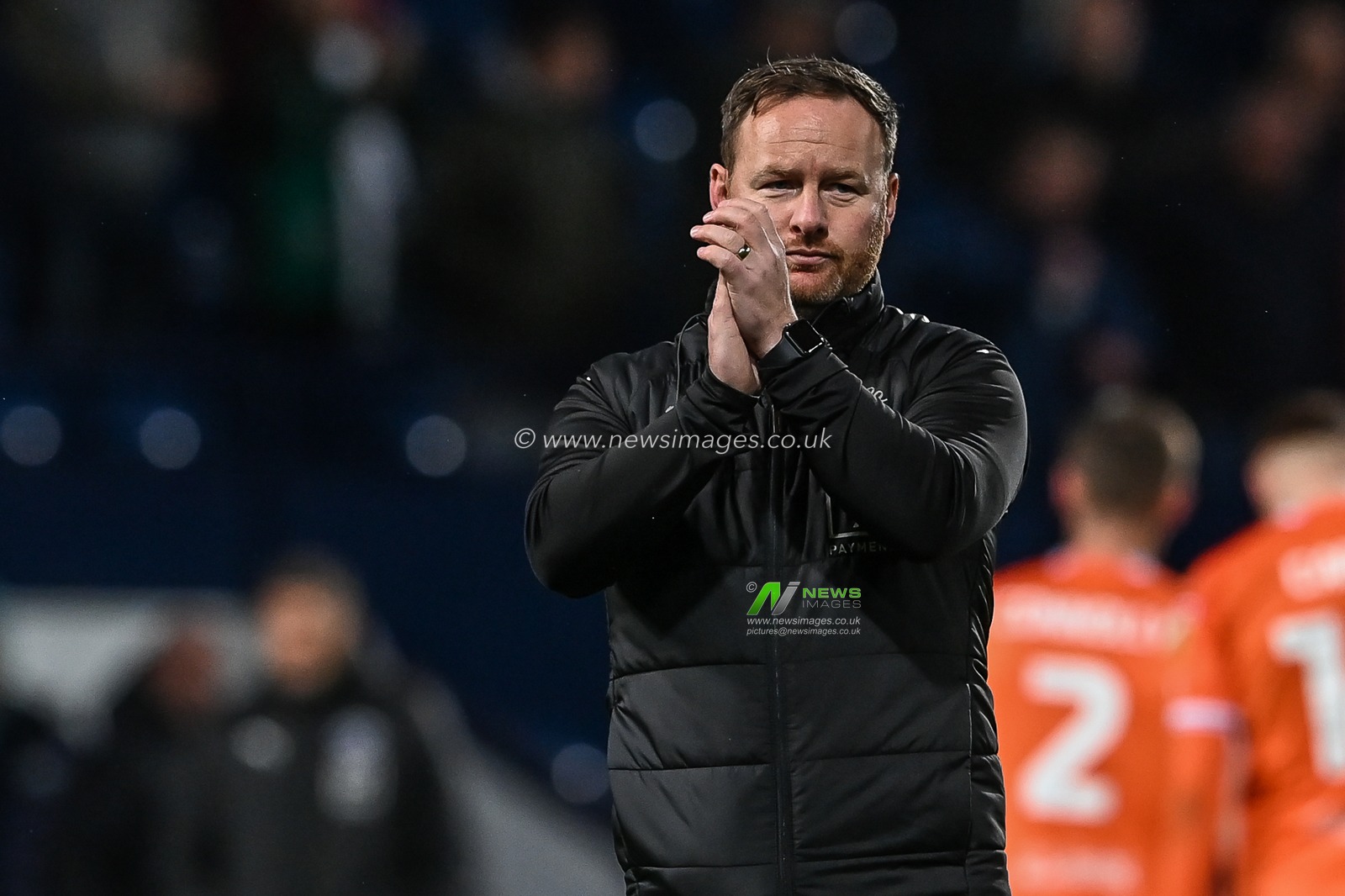 Richard Oâ€™Donnell Assistant Head Coach of Blackpool applauds the fans at the end of the Sky Bet Championship match West Bromwich Albion vs Blackpool at The Hawthorns, West Bromwich, United Kingdom, 1st November 2022

(Photo by Craig Thomas/News Images)