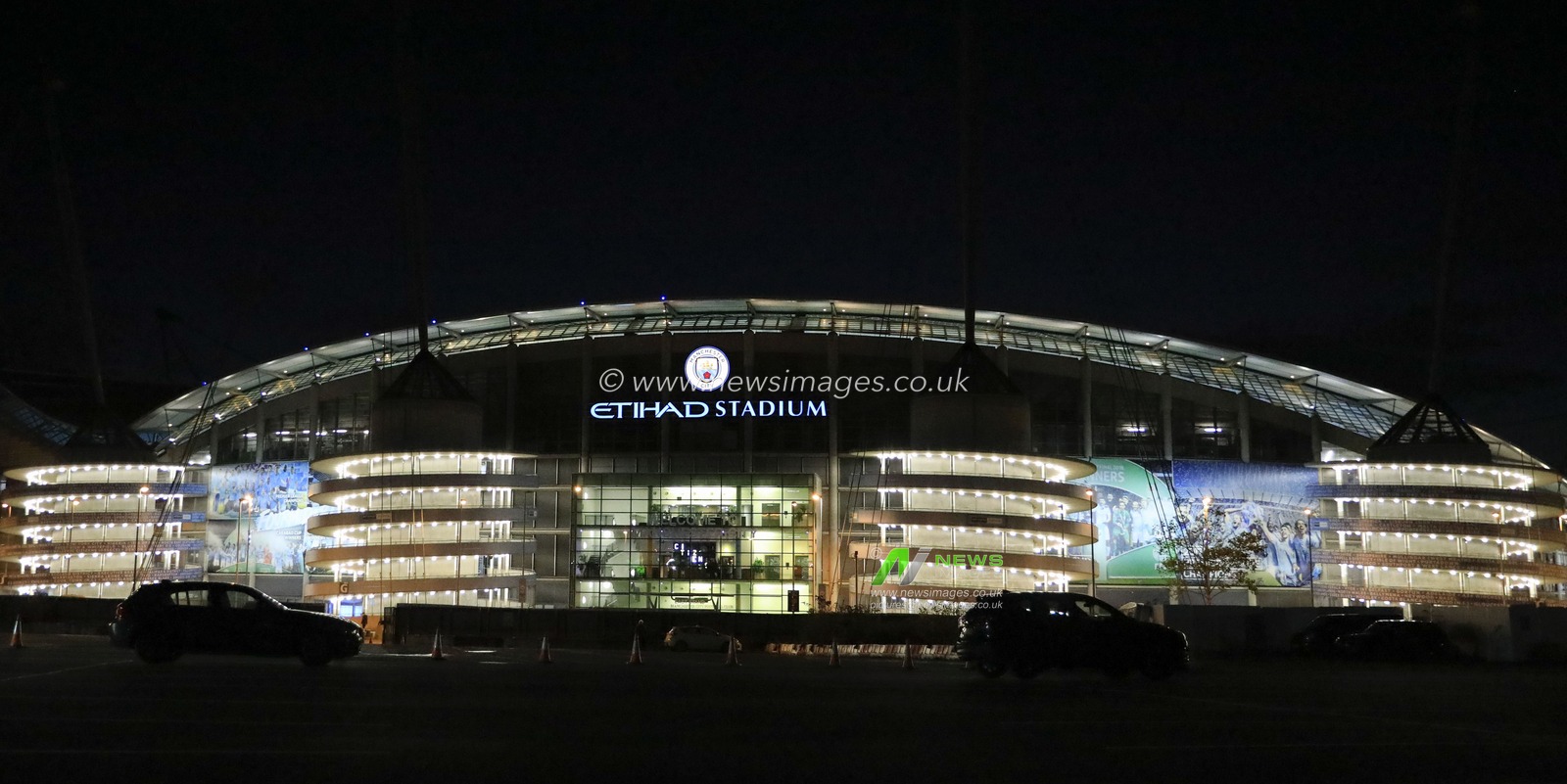 29th October 2019, Etihad Stadium, Manchester, England; Carabao Cup, Manchester City v Southampton : Outside the Etihad Stadium

Credit: Conor Molloy/News Images