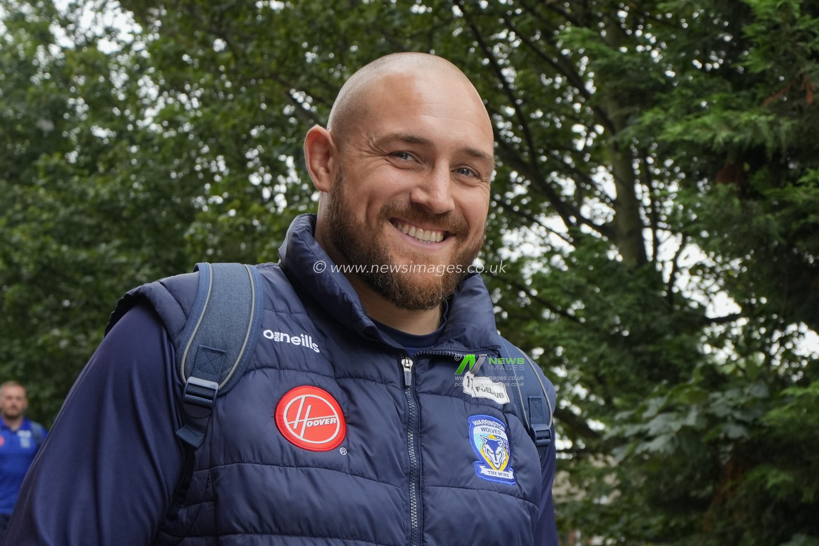 Gil Dudson #17 of Warrington Wolves arrives at the stadium before the Betfred Super League Round 20 match Wakefield Trinity vs Warrington Wolves at The Be Well Support Stadium, Wakefield, United Kingdom, 30th July 2023

(Photo by Steve Flynn/News Images)