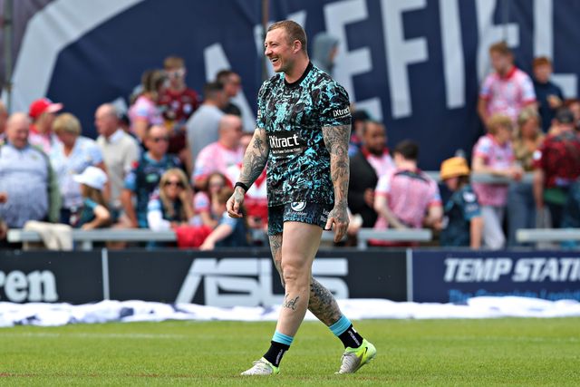 the Betfred Super League Round 14 match Wakefield Trinity vs Leigh Leopards at DIY Kitchens Stadium, Wakefield, United Kingdom, 15th June 2025

(Photo by Sam Eaden/News Images)