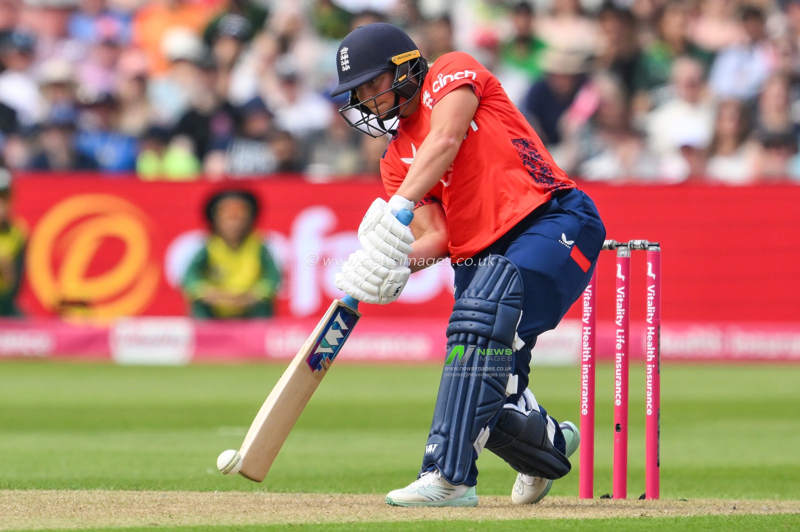 Danielle Gibson of England drives the ball for a single during the First T20 International match England women vs Pakistan women at Edgbaston, Birmingham, United Kingdom, 11th May 2024

(Photo by Craig Thomas/News Images)