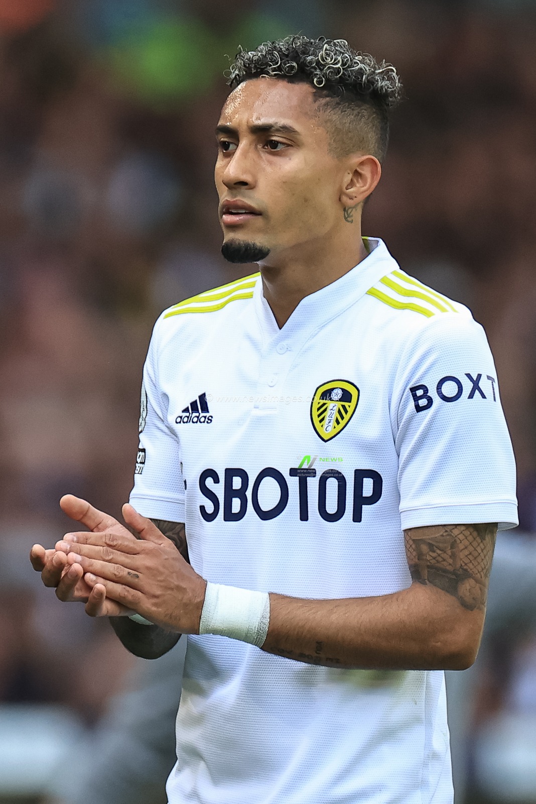 Raphinha #10 of Leeds United during the game