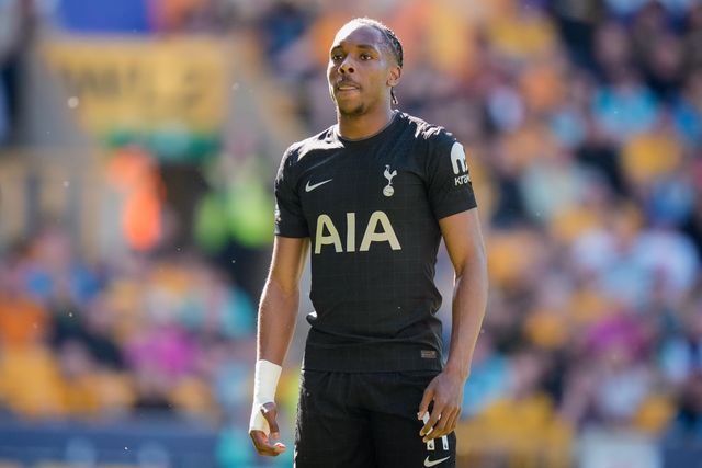 Mathys Tel of Tottenham Hotspur during the Premier League match Wolverhampton Wanderers vs Tottenham Hotspur at Molineux, Wolverhampton, United Kingdom on 25 April 2026

(Photo by Maynard Manyowa/News Images)