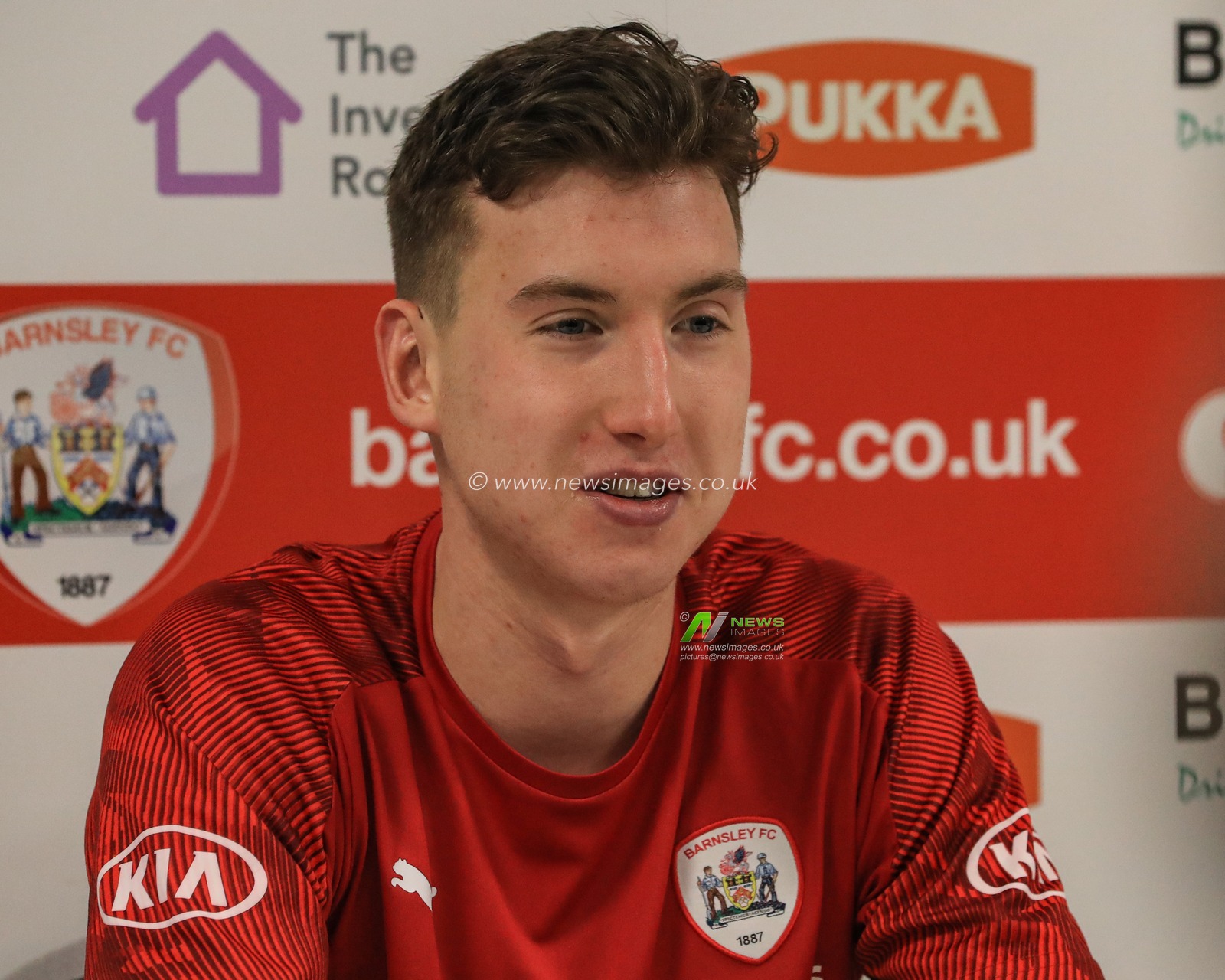 26th December 2019, Oakwell, Barnsley, England; Sky Bet Championship, Barnsley v West Bromwich Albion : Aapo Halme (24) of Barnsley speaks to the press 

Credit: Mark Cosgrove/News Images