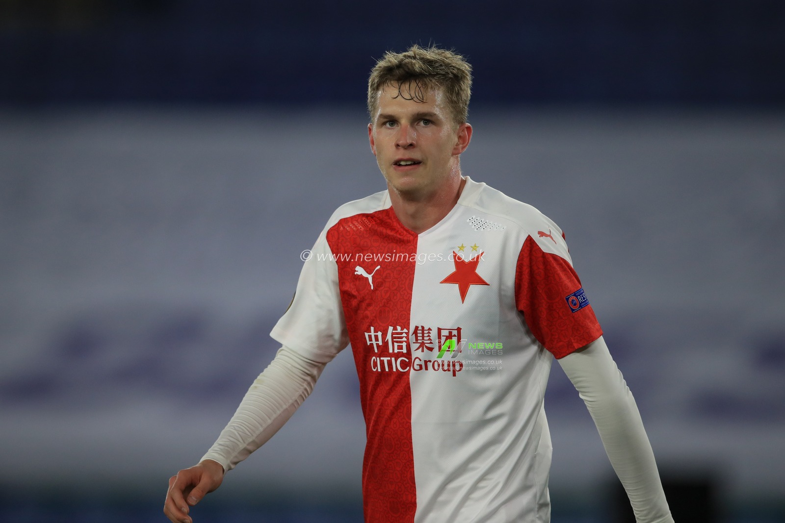 David Zima (6) of Slavia Prague during the game