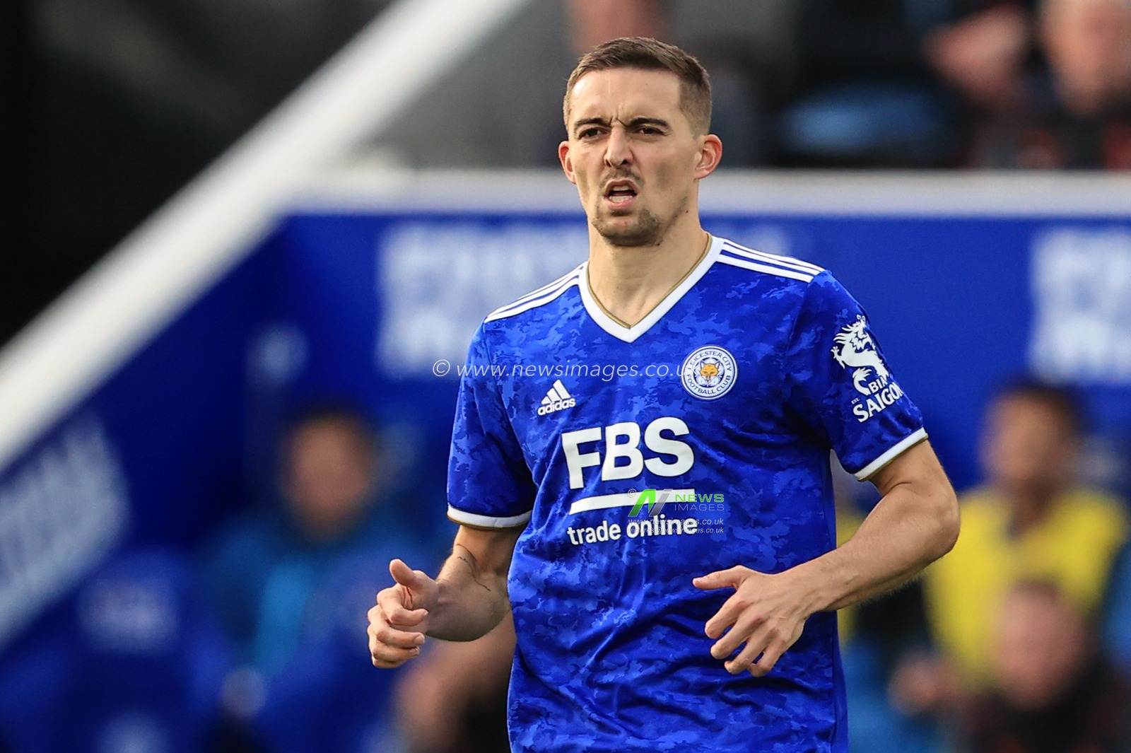 Timoty Castagne #27 of Leicester City during the game