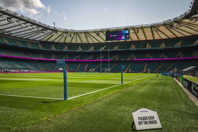 Twickenham Stadium in the build up to the Gallagher Premiership Play-off Final 2025 Bath Rugby v Leicester Tigers at Allianz Stadium, Twickenham, United Kingdom, 14th June 2025

(Photo by Craig Evans/News Images)