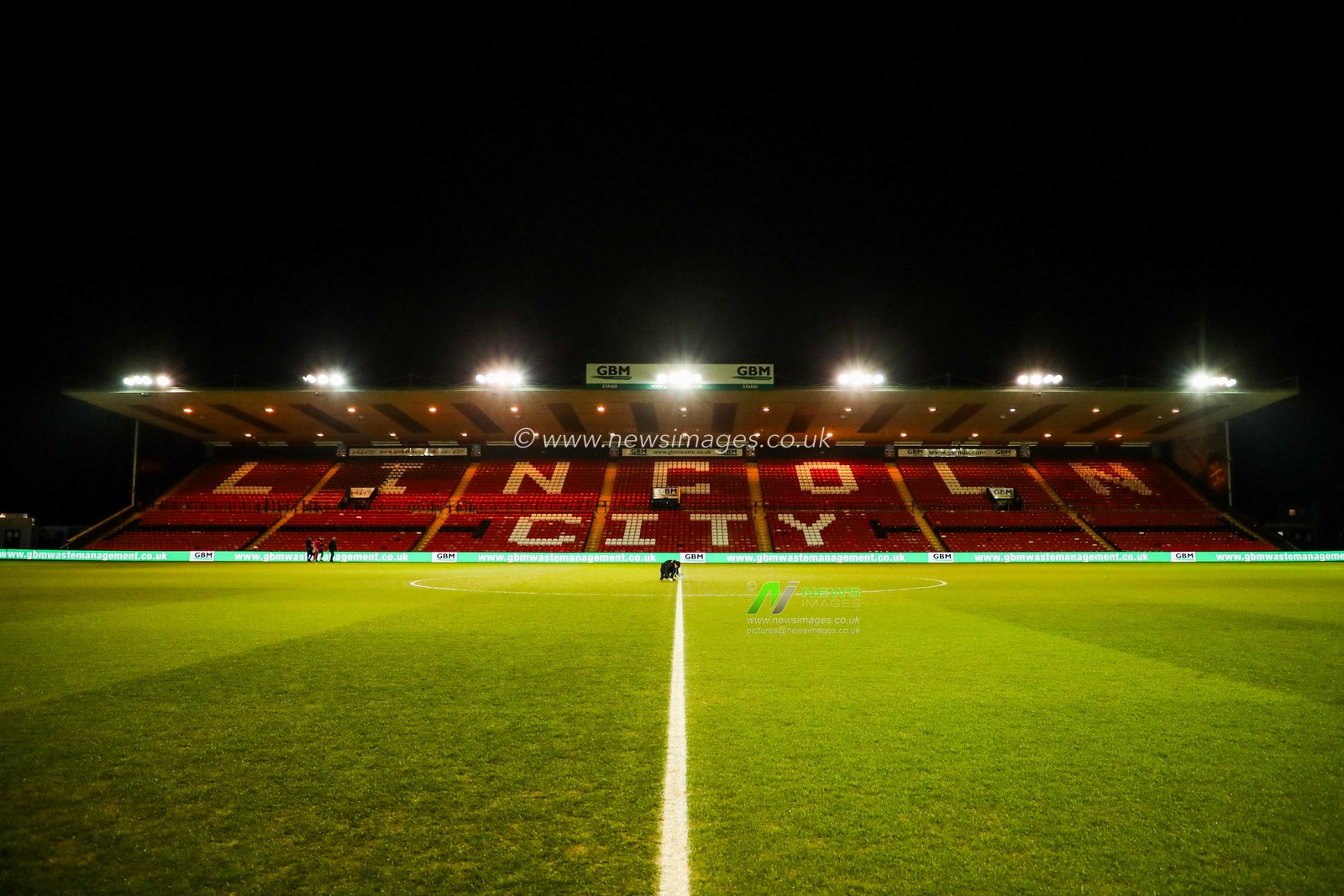 A general view of Gelder Group Sincil Bank Stadium prior to the Sky Bet League 1 match Lincoln City vs Blackpool at Gelder Group Sincil Bank Stadium, Lincoln, United Kingdom, 28th January 2025

(Photo by Izzy Poles/News Images)