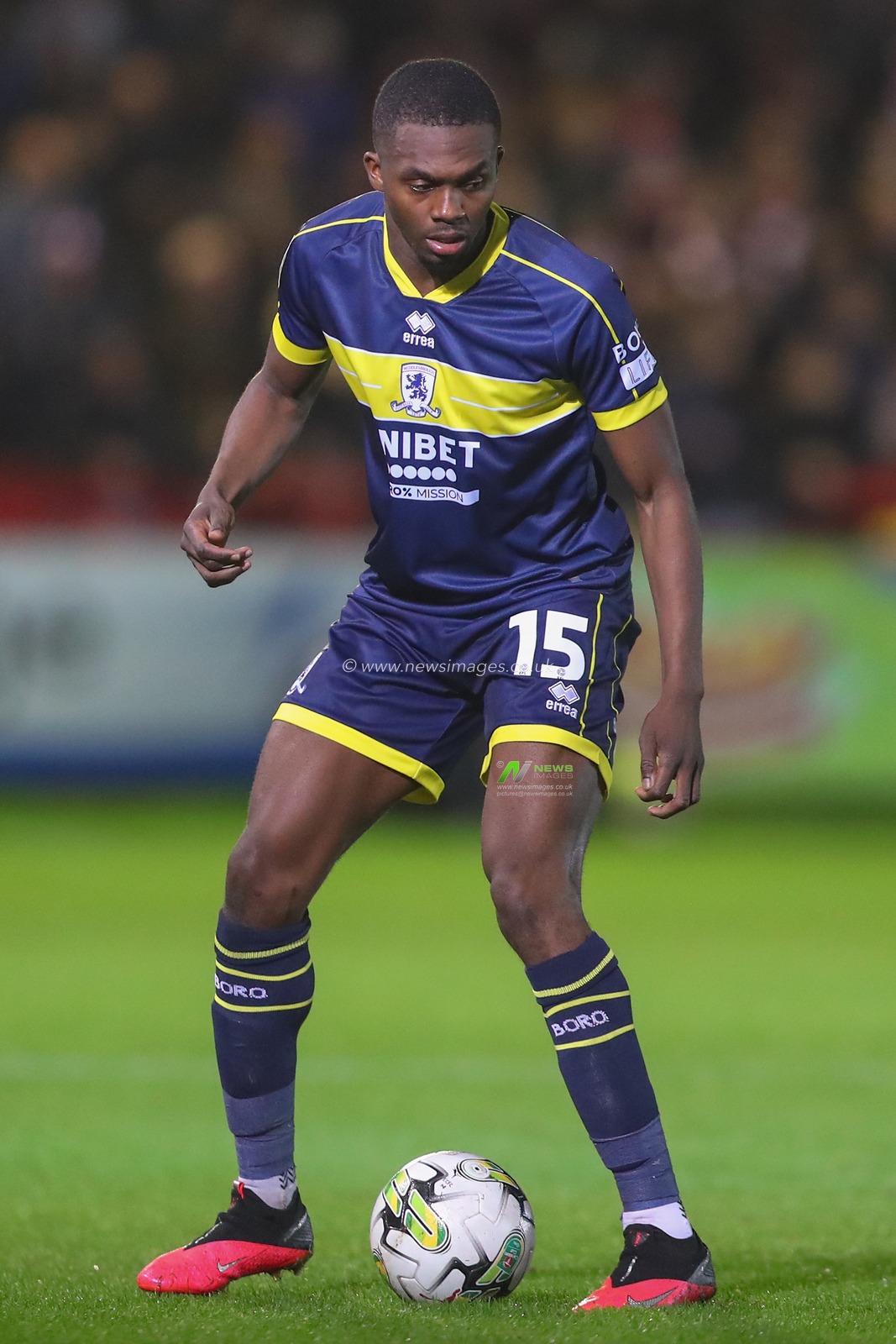 Anfernee Dijksteel #15 of Middlesbrough during the Carabao Cup match Exeter City vs Middlesbrough at St James' Park, Exeter, United Kingdom, 31st October 2023

(Photo by Gareth Evans/News Images)