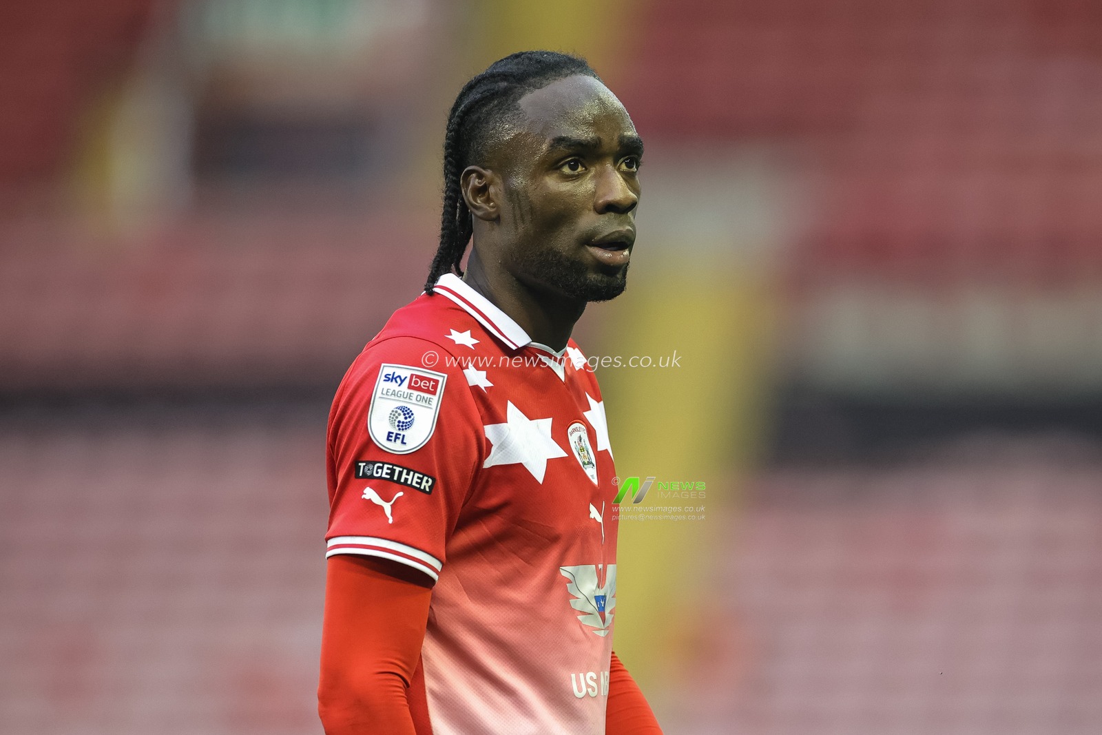 Devante Cole #44 of Barnsley during the Sky Bet League 1 match Barnsley vs Fleetwood Town at Oakwell, Barnsley, United Kingdom, 28th October 2023

(Photo by Mark Cosgrove/News Images)