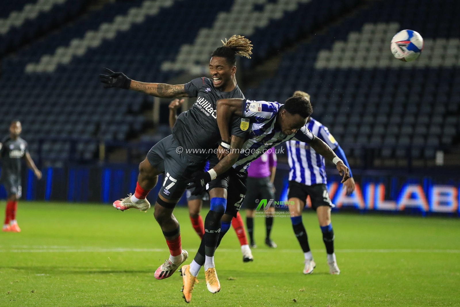 Ivan Toney (17) of Brentford scores making it 1-2