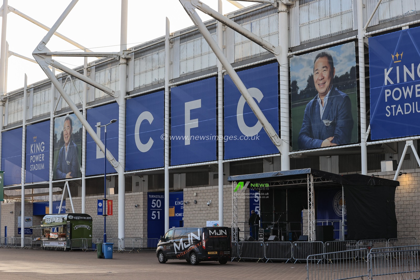 A general view of the King Power Stadium ahead of this afternoons Premier League game, Leicester City v Newcastle United