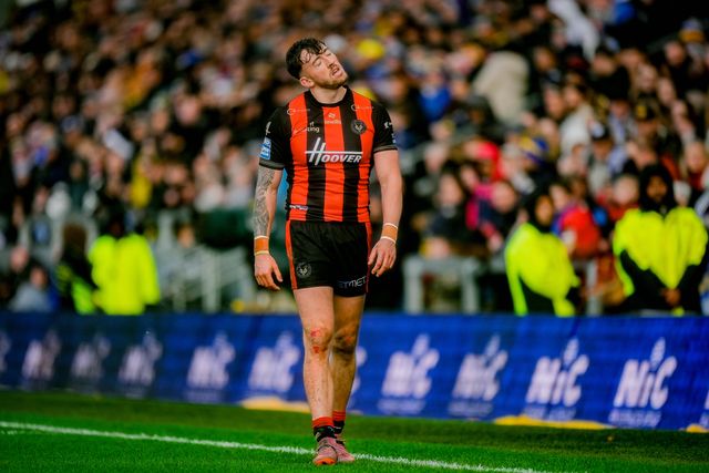 Matty Ashton of Warrington Wolves during the Betfred Super League round 1 match Leeds Rhinos vs Warrington Wolves at AMT Headingley Stadium, Leeds, United Kingdom on 29 March 2026

(Photo by Maynard Manyowa/News Images)