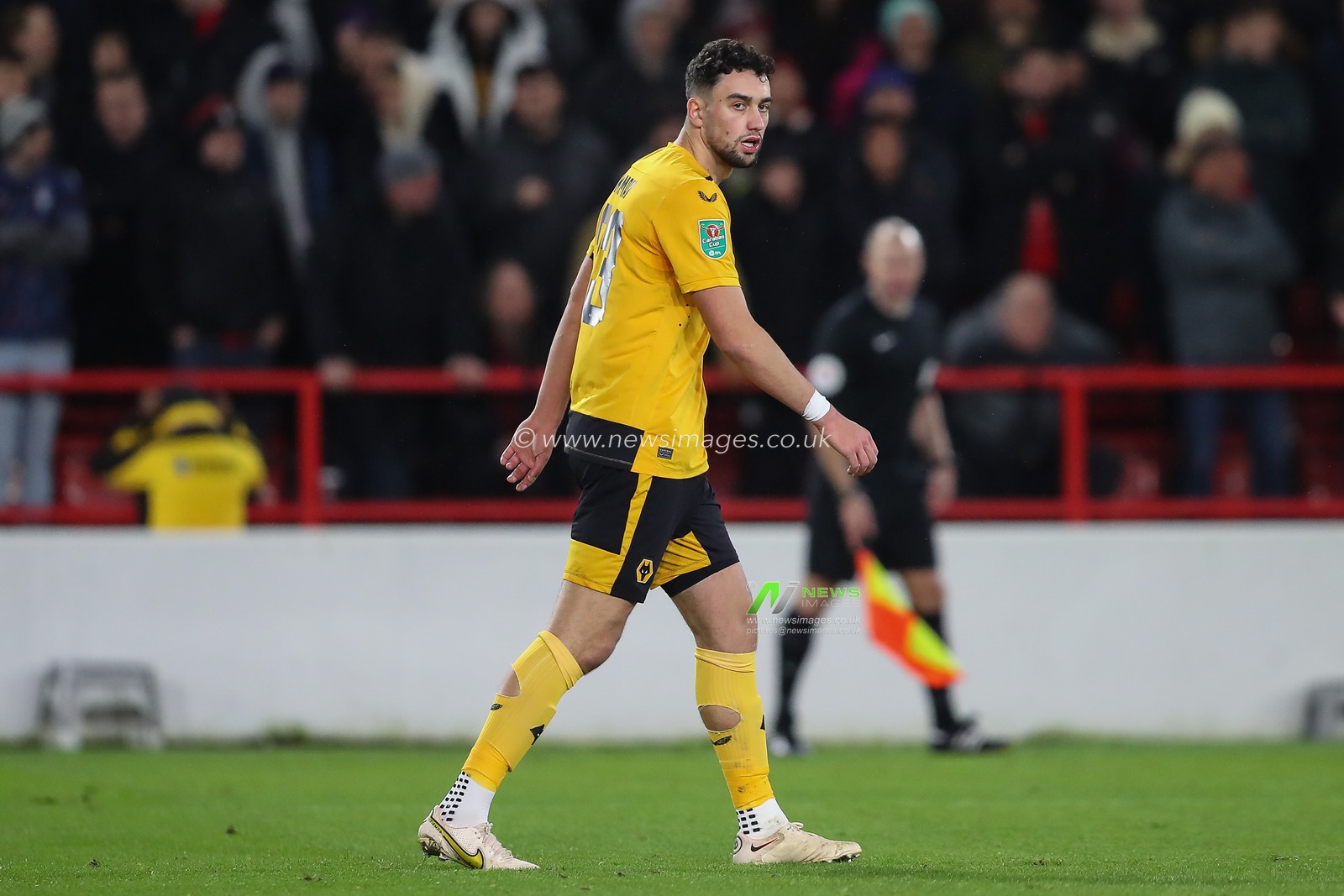Max Kilman #23 of Wolverhampton Wanderers during the Carabao Cup Quarter Final match Nottingham Forest vs Wolverhampton Wanderers at City Ground, Nottingham, United Kingdom, 11th January 2023

(Photo by Gareth Evans/News Images)