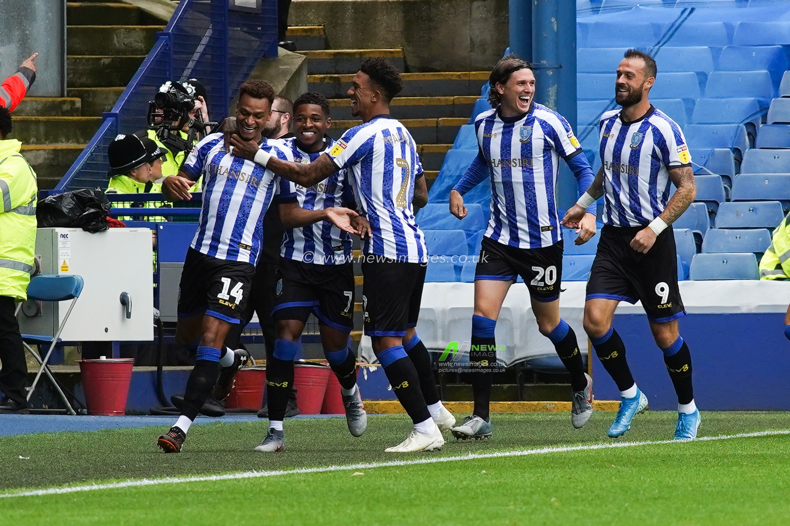 10th August 2019 , Hillsborough, Sheffield, England; Sky Bet Championship, Sheffield Wednesday vs Barnsley : Jacob Murphy (14) of Sheffield Wednesday celebrates scoring to make it 1-0

Credit: Kurt Fairhurst/News Images,

English Football League images are subject to DataCo Licence