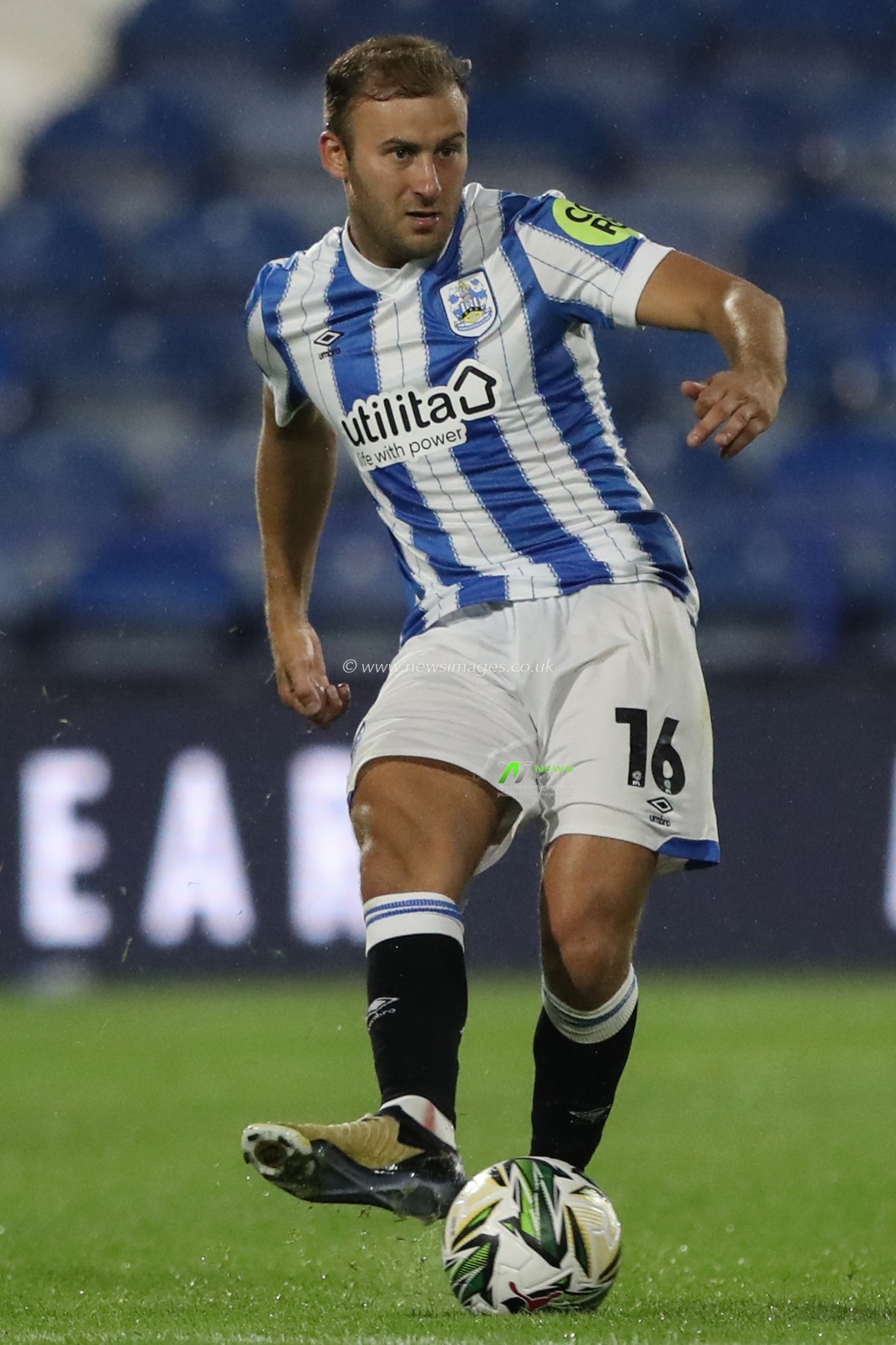 Herbie Kane of Huddersfield Town during the Carabao Cup match Huddersfield Town vs Morecambe at John Smith's Stadium, Huddersfield, United Kingdom, 13th August 2024

(Photo by Alfie Cosgrove/News Images)