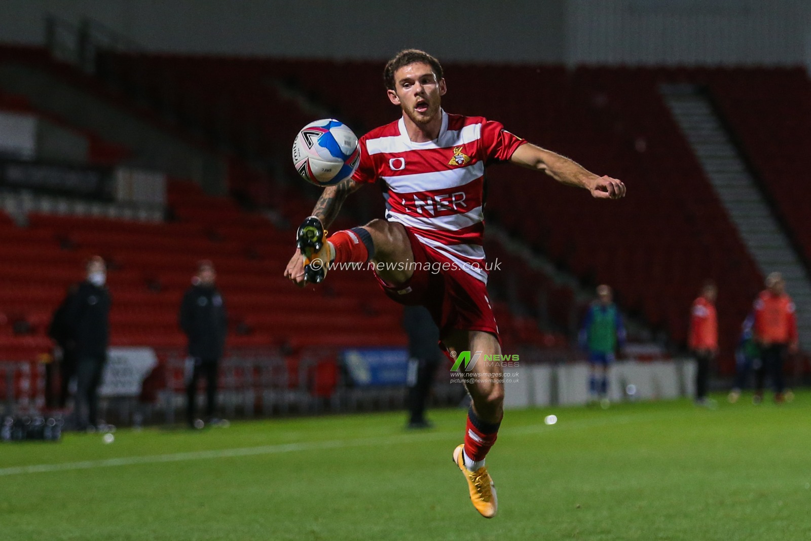 Jon Taylor (11) of Doncaster Rovers in action during the game