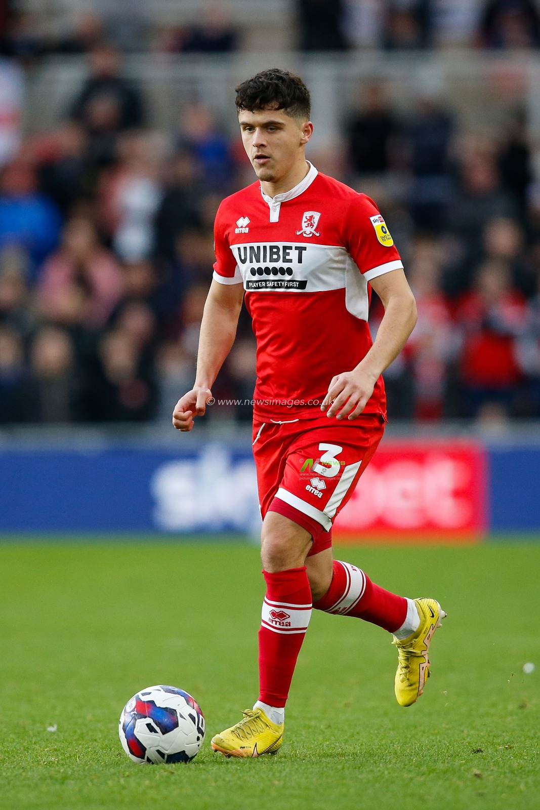 Ryan Giles #3 of Middlesbrough during the Sky Bet Championship match Middlesbrough vs Blackpool at Riverside Stadium, Middlesbrough, United Kingdom, 4th February 2023

(Photo by Ben Early/News Images)