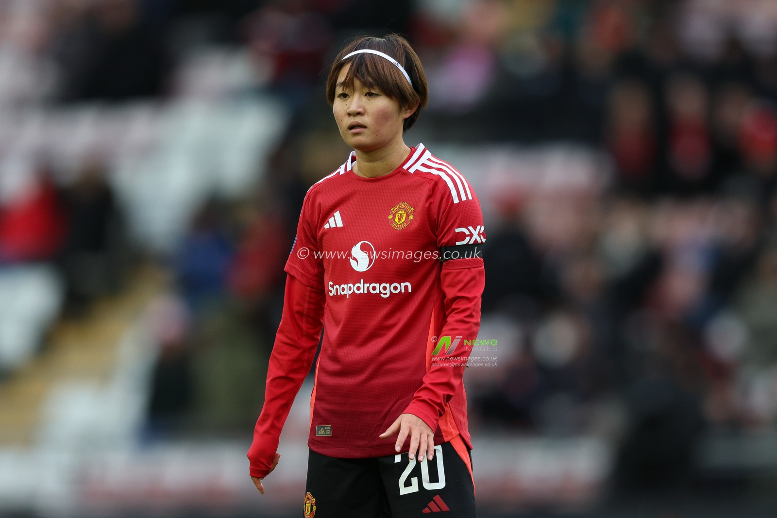 Hinata Miyazawa of Manchester United during the Barclays Women's Super League match Manchester United Women vs Liverpool Women at Leigh Sports Village, Leigh, United Kingdom, 8th December 2024

(Photo by Alex Roebuck/News Images)