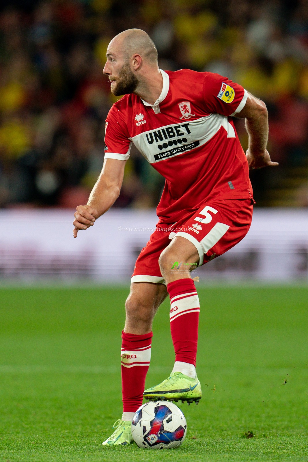 Matthew Clarke of Middlesbrough in action during the game