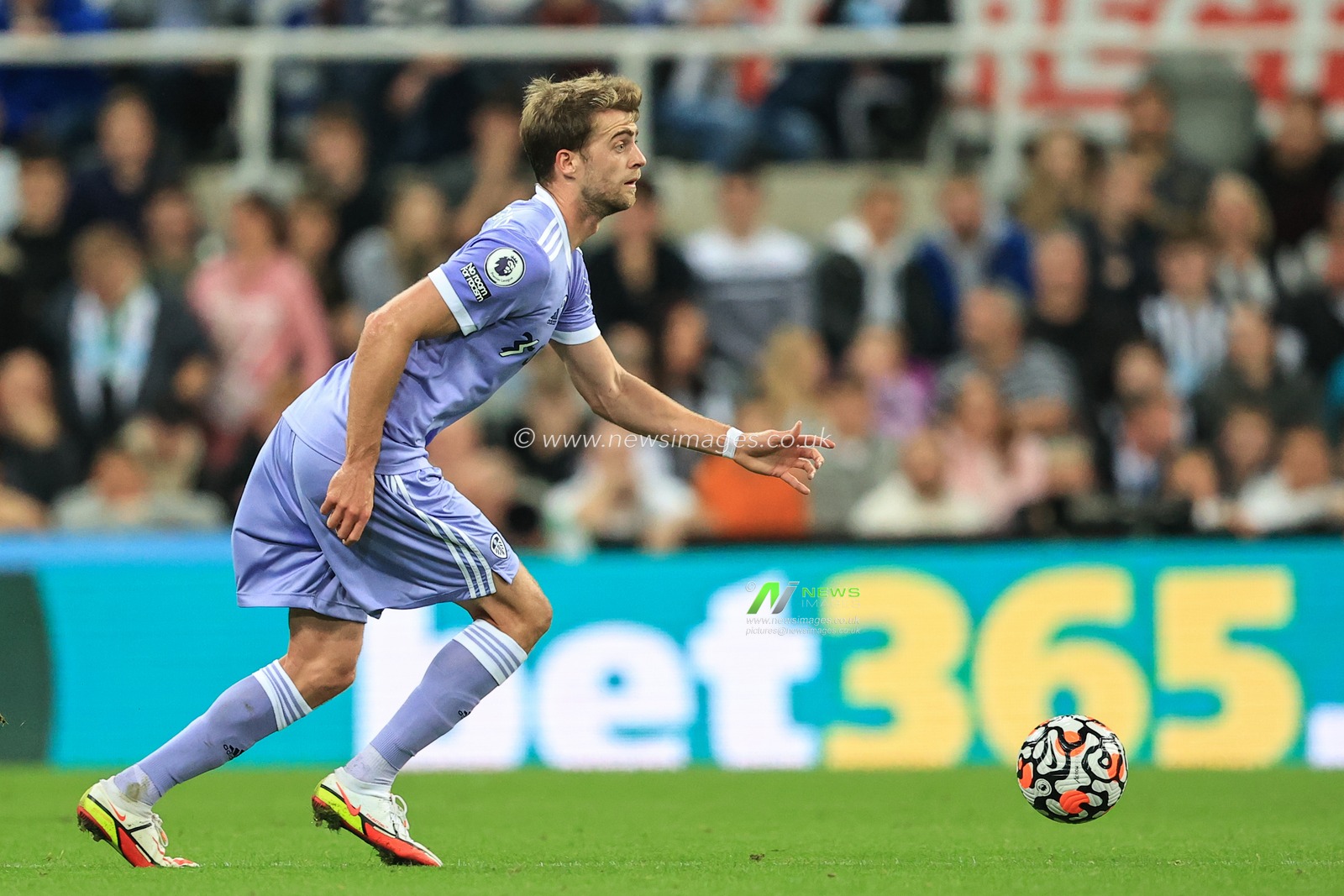 Patrick Bamford #9 of Leeds United in action during the game