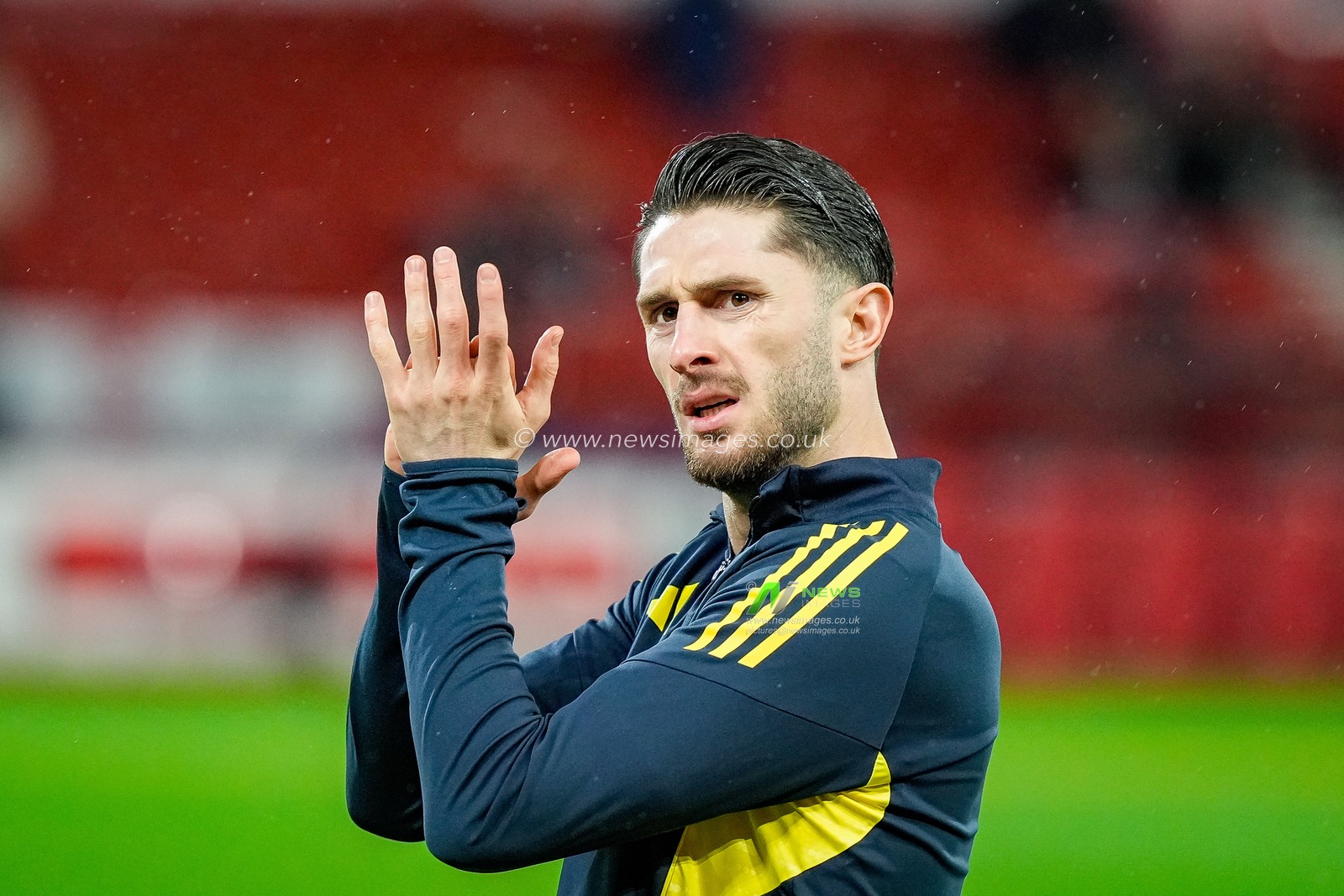 Mert Muldur of Fenerbahce in the pregame warmup session  during the UEFA Europa League 
Knockout Round Play-offs match Nottingham Forest vs Fenerbahce at City Ground, Nottingham, United Kingdom on 26 February 2026

(Photo by Maynard Manyowa/News Images)