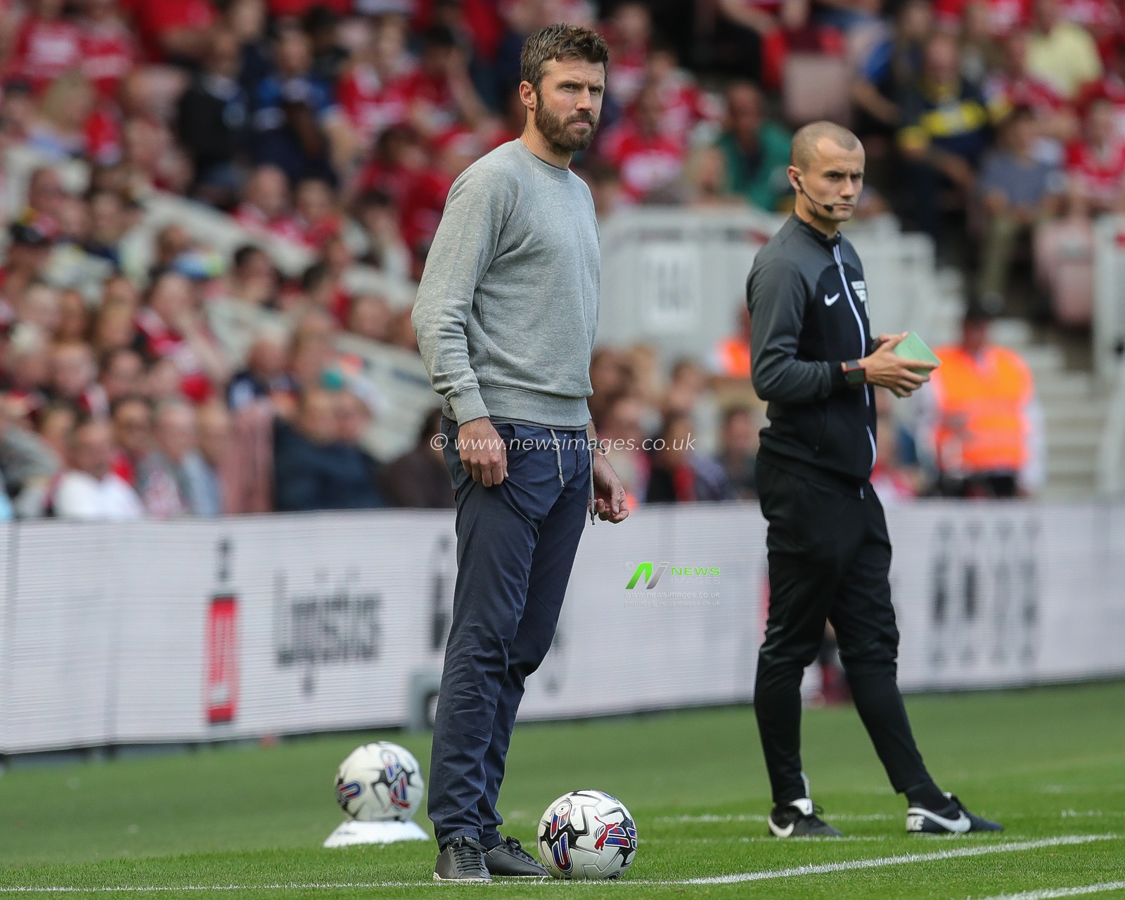Michael Carrick manager of Middlesbrough during the Sky Bet Championship match Middlesbrough vs Queens Park Rangers at Riverside Stadium, Middlesbrough, United Kingdom, 2nd September 2023

(Photo by James Heaton/News Images)