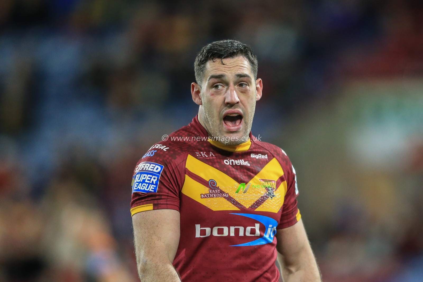 11th April 2019 , John Smiths Stadium, Huddersfield, England; Betfred Super League, Round 10, Huddersfield Giants vs Castleford Tigers ; Joe Wardle  (35) of Huddersfield Giants during the game 


Credit Mark Cosgrove/News Images