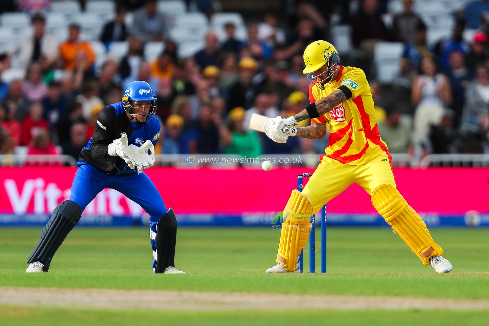 Alex Hales of Trent Rockets bats during the The Hundred match Trent Rockets vs London Spirit at Trent Bridge, Nottingham, United Kingdom, 7th August 2024

(Photo by Izzy Poles/News Images)