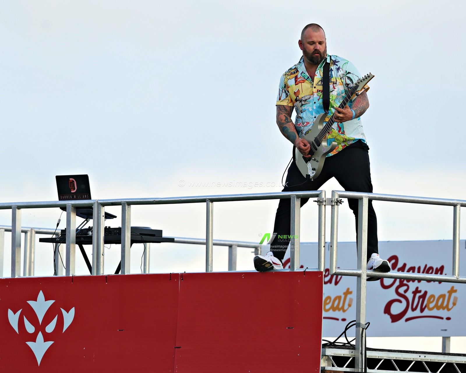 A musician performs at Sewell Group Craven Park before the Betfred Super League Round 13 match Hull KR vs St Helens at Sewell Group Craven Park, Kingston upon Hull, United Kingdom, 30th May 2025(Photo by Sam Eaden/News Images)