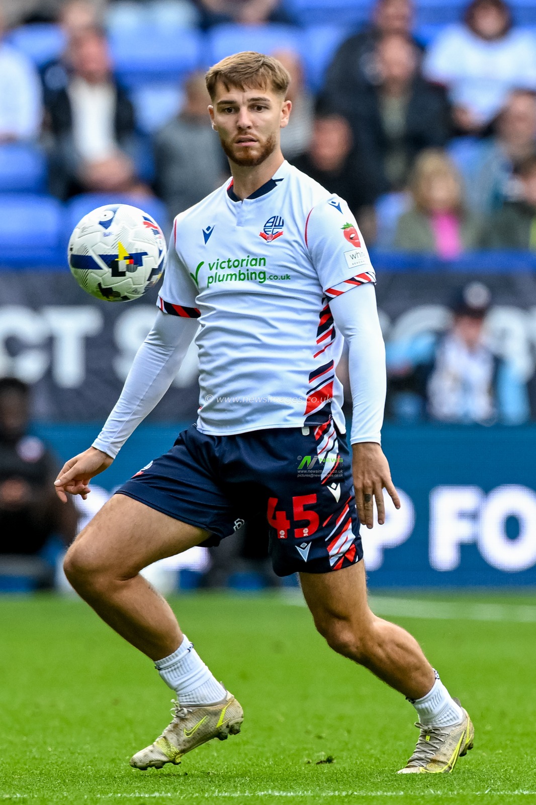 John McAtee of Bolton Wanderers during the Sky Bet League 1 match Bolton Wanderers vs AFC Wimbledon at Toughsheet Community Stadium, Bolton, United Kingdom, 6th September 2025

(Photo by Adam Gee/News Images)