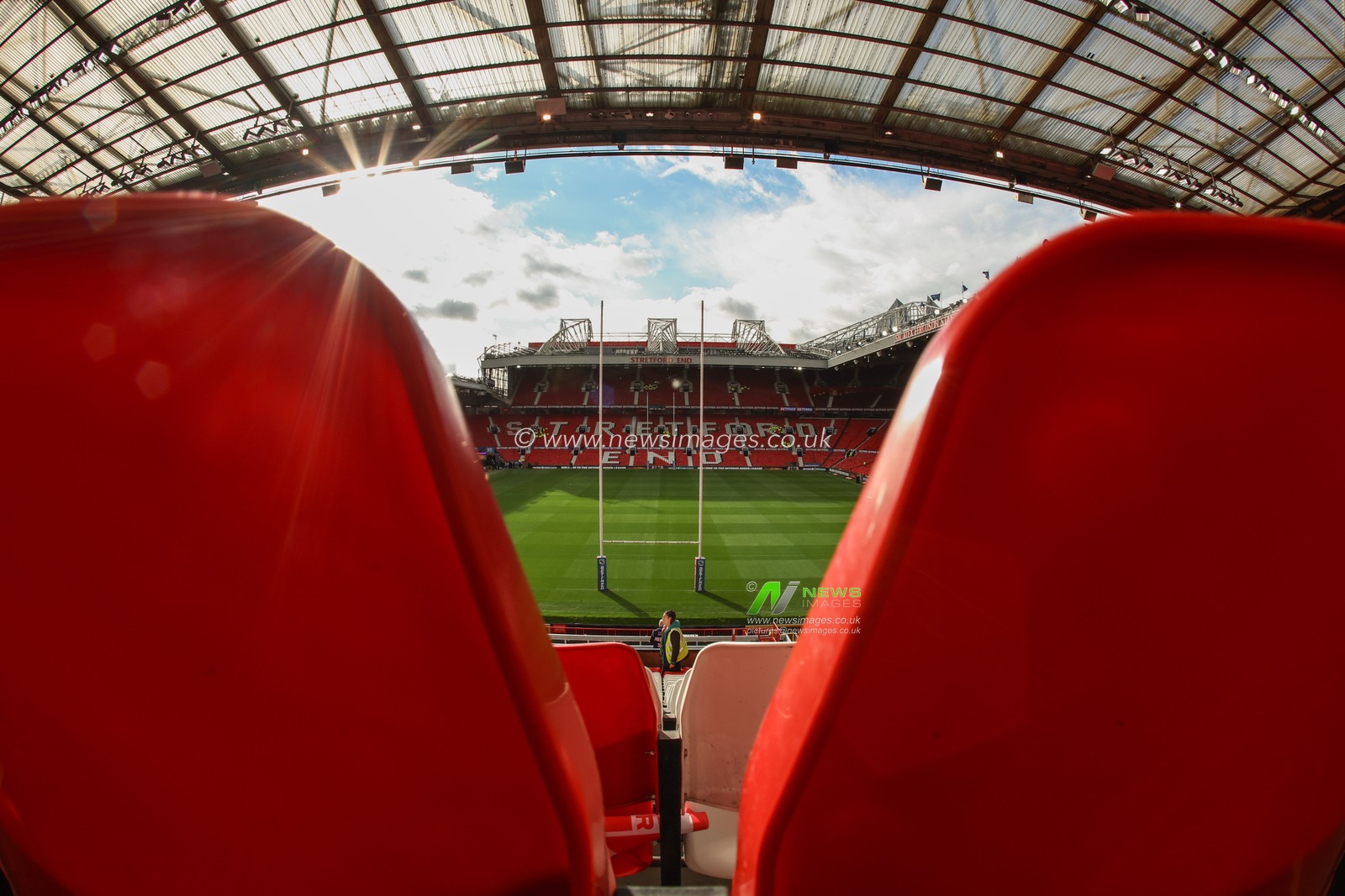 A general view of Old Trafford ahead of the Betfred Super League Grand Final match Wigan Warriors vs Hull KR at Old Trafford, Manchester, United Kingdom, 12th October 2024

(Photo by Mark Cosgrove/News Images)