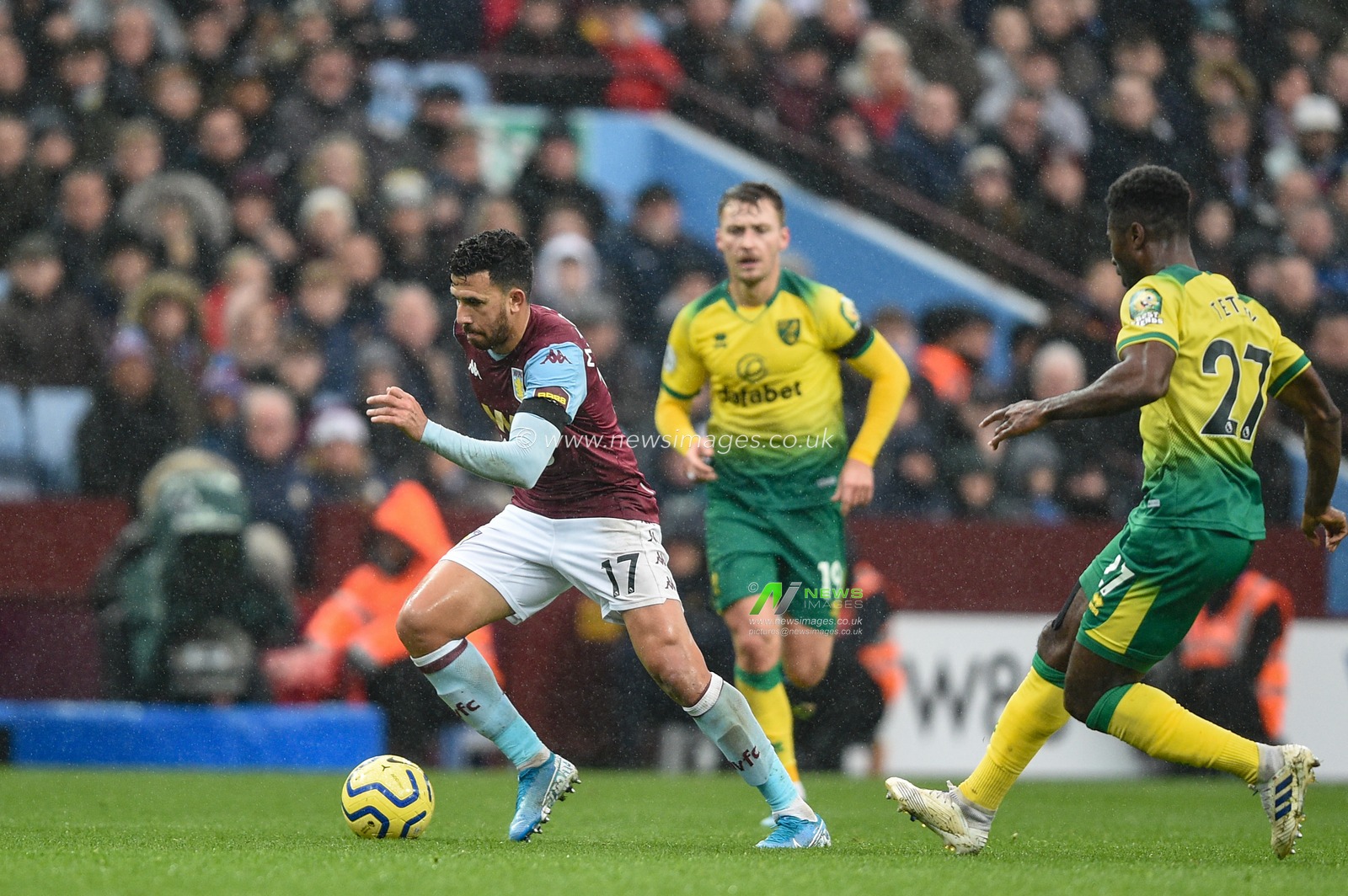 26th December 2019, Villa Park, Birmingham, England; Premier League, Aston Villa v Norwich City : Mahmoud Hassan (17) of Aston Villa in action during the game

Credit: Richard Long/News Images