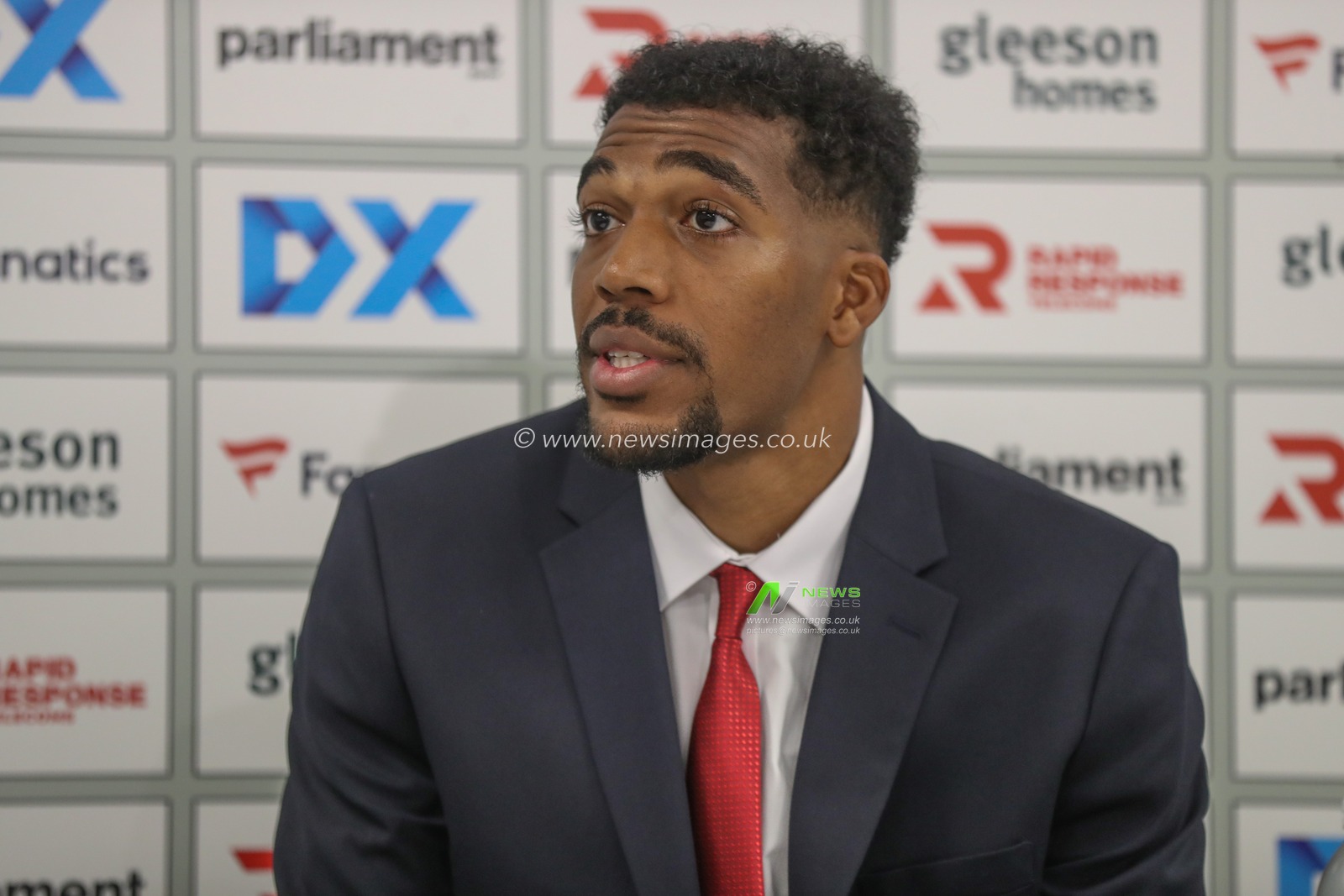 Donovan Pines of Barnsley speaks in the post match press conference during the Carabao Cup match Barnsley vs Sheffield United at Oakwell, Barnsley, United Kingdom, 27th August 2024

(Photo by Alfie Cosgrove/News Images)