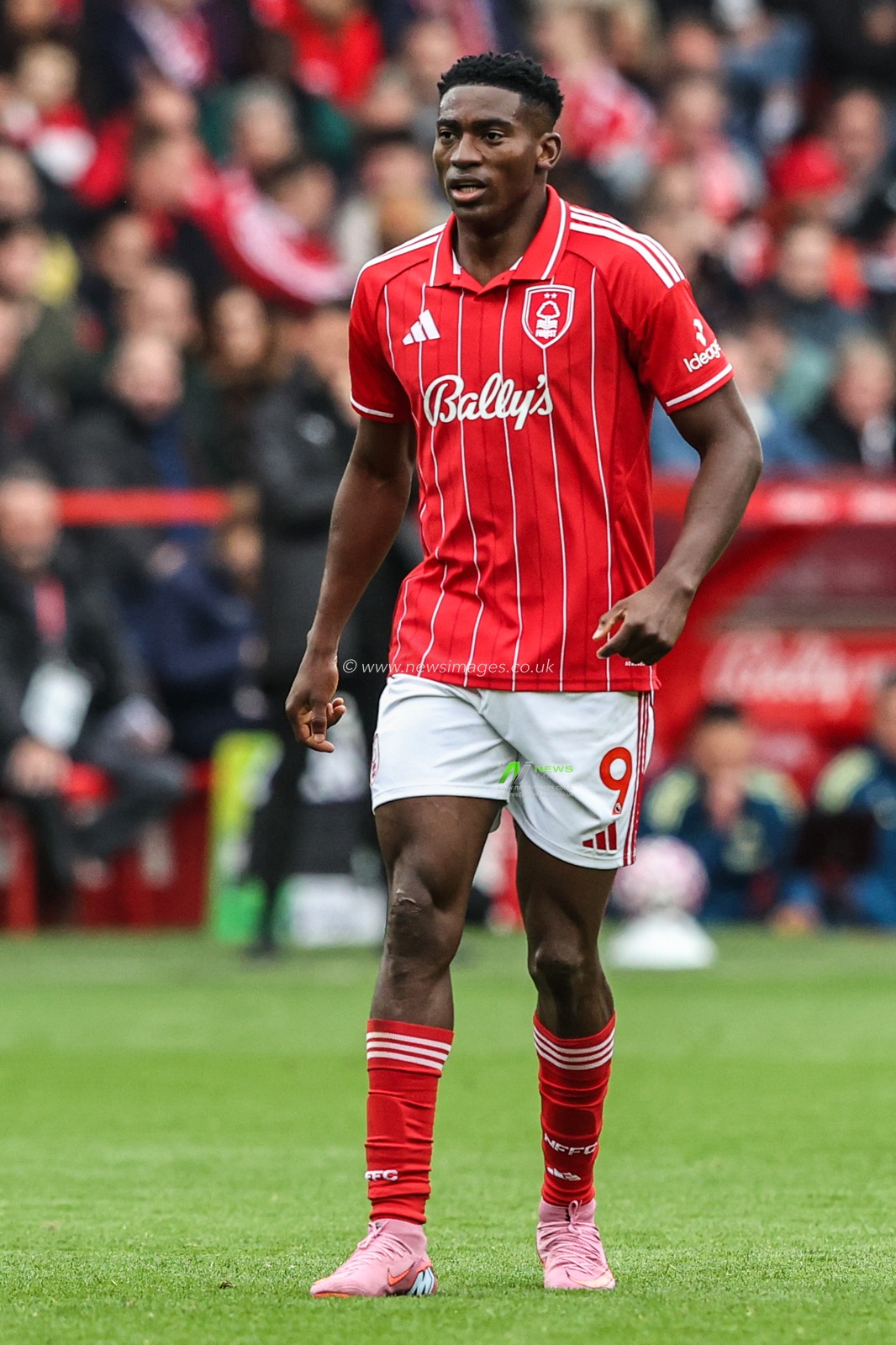 Taiwo Awoniyi of Nottingham Forest during the Premier League match Nottingham Forest vs Chelsea at City Ground, Nottingham, United Kingdom, 18th October 2025

(Photo by Alfie Cosgrove/News Images)