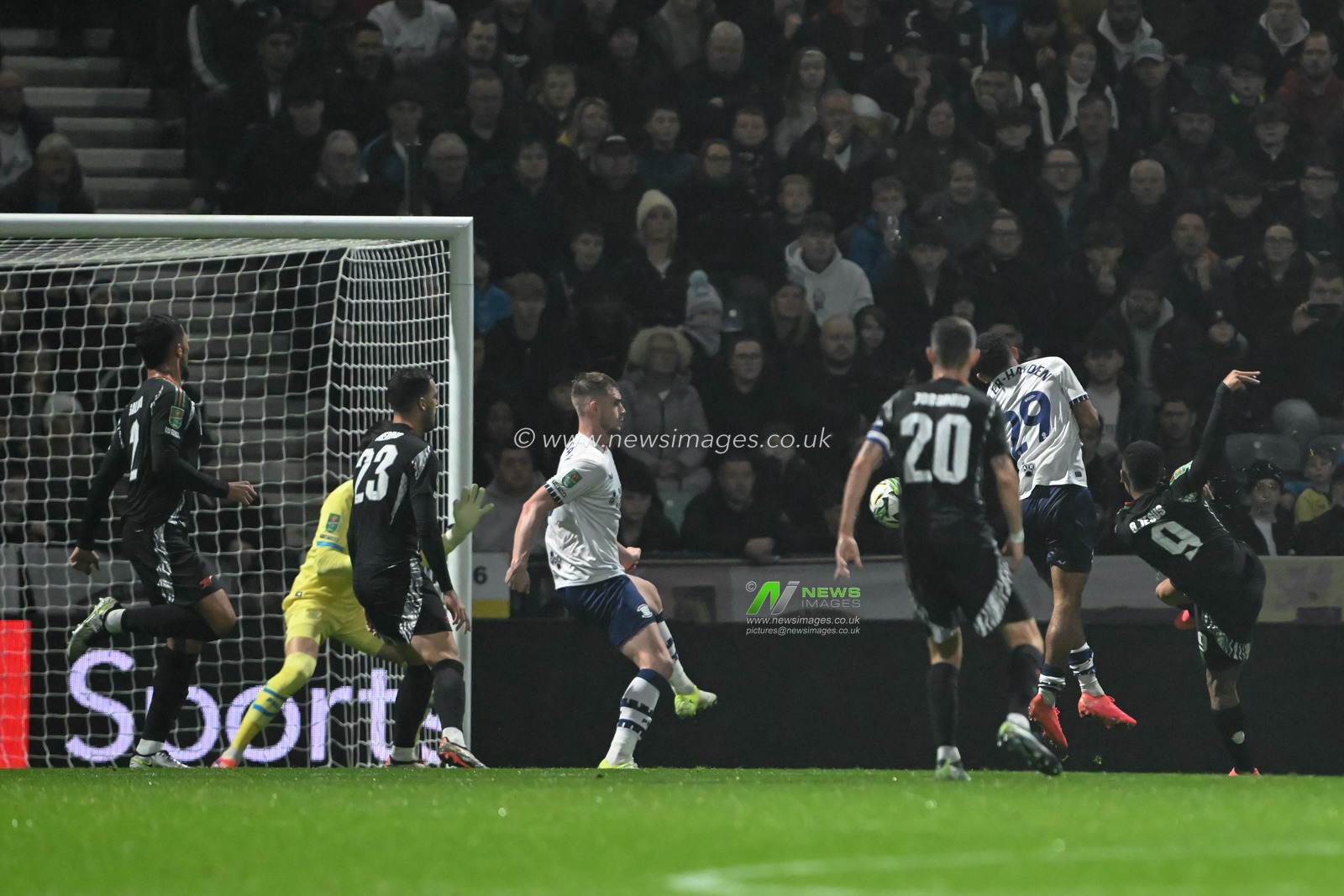 Gabriel Jesus of Arsenal scores a goal to make it 0-1 Arsenal during the Carabao Cup Last 16 match Preston North End vs Arsenal at Deepdale, Preston, United Kingdom, 30th October 2024

(Photo by Cody Froggatt/News Images)