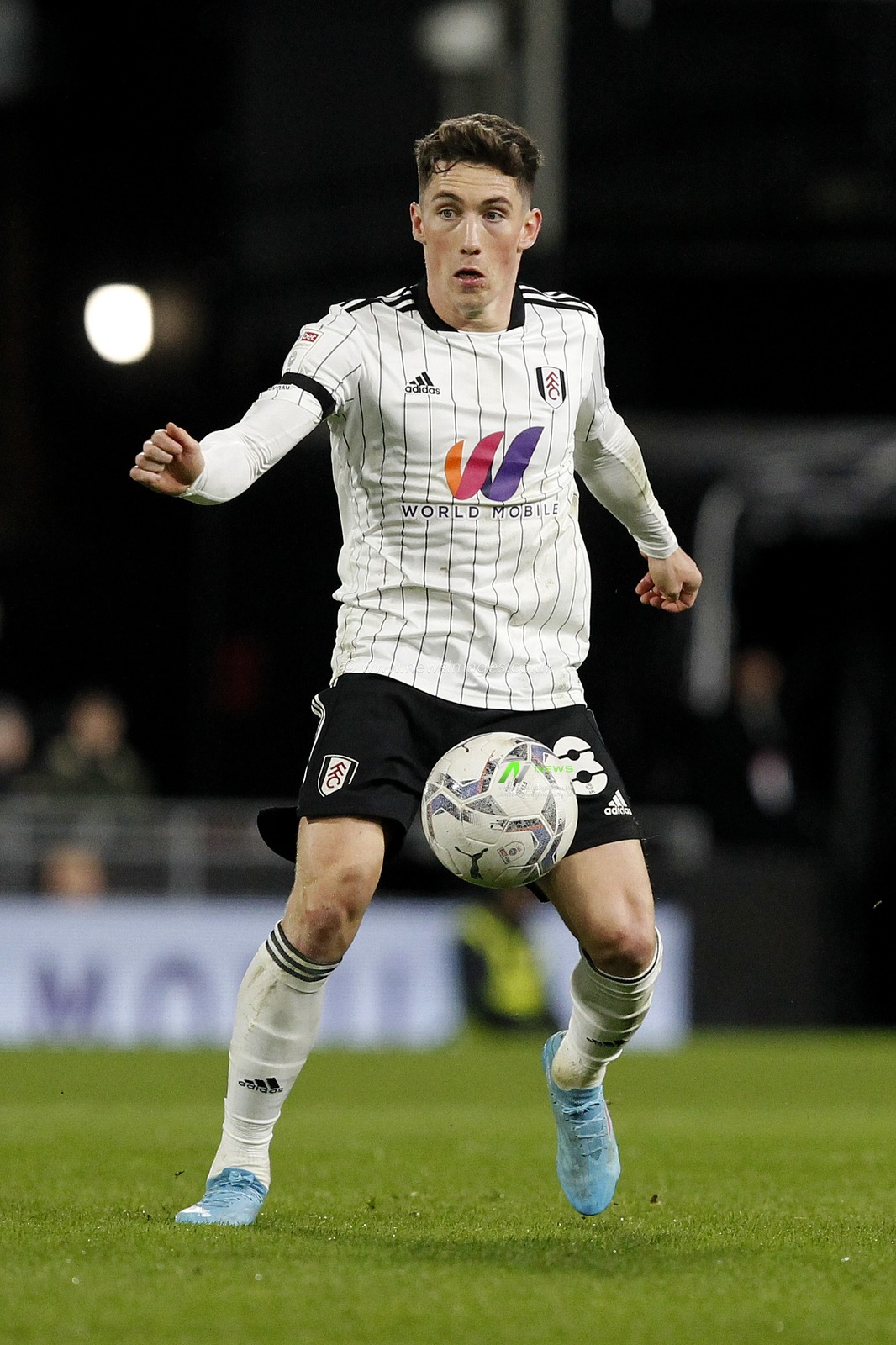 Harry Wilson #8 of Fulham in action.
