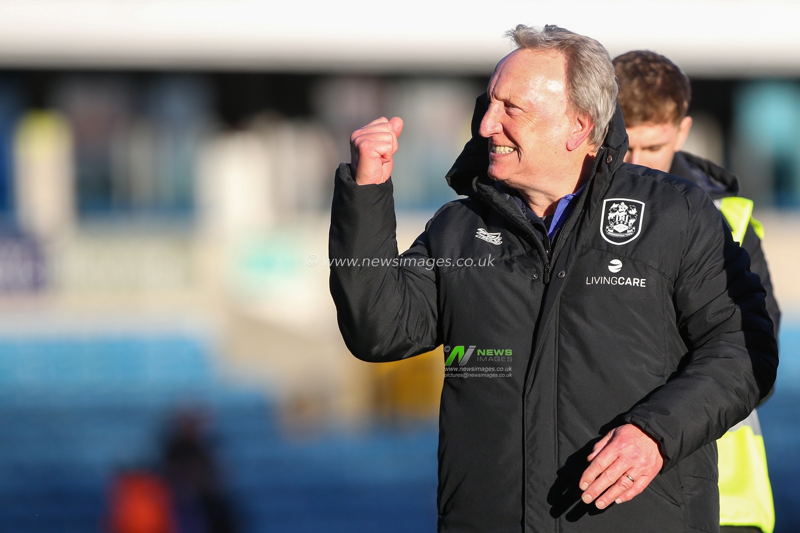 Huddersfield Town manager Neil Warnock acknowledges the fans at the final whistle during the Sky Bet Championship match Millwall vs Huddersfield Town at The Den, London, United Kingdom, 18th March 2023

(Photo by Arron Gent/News Images)