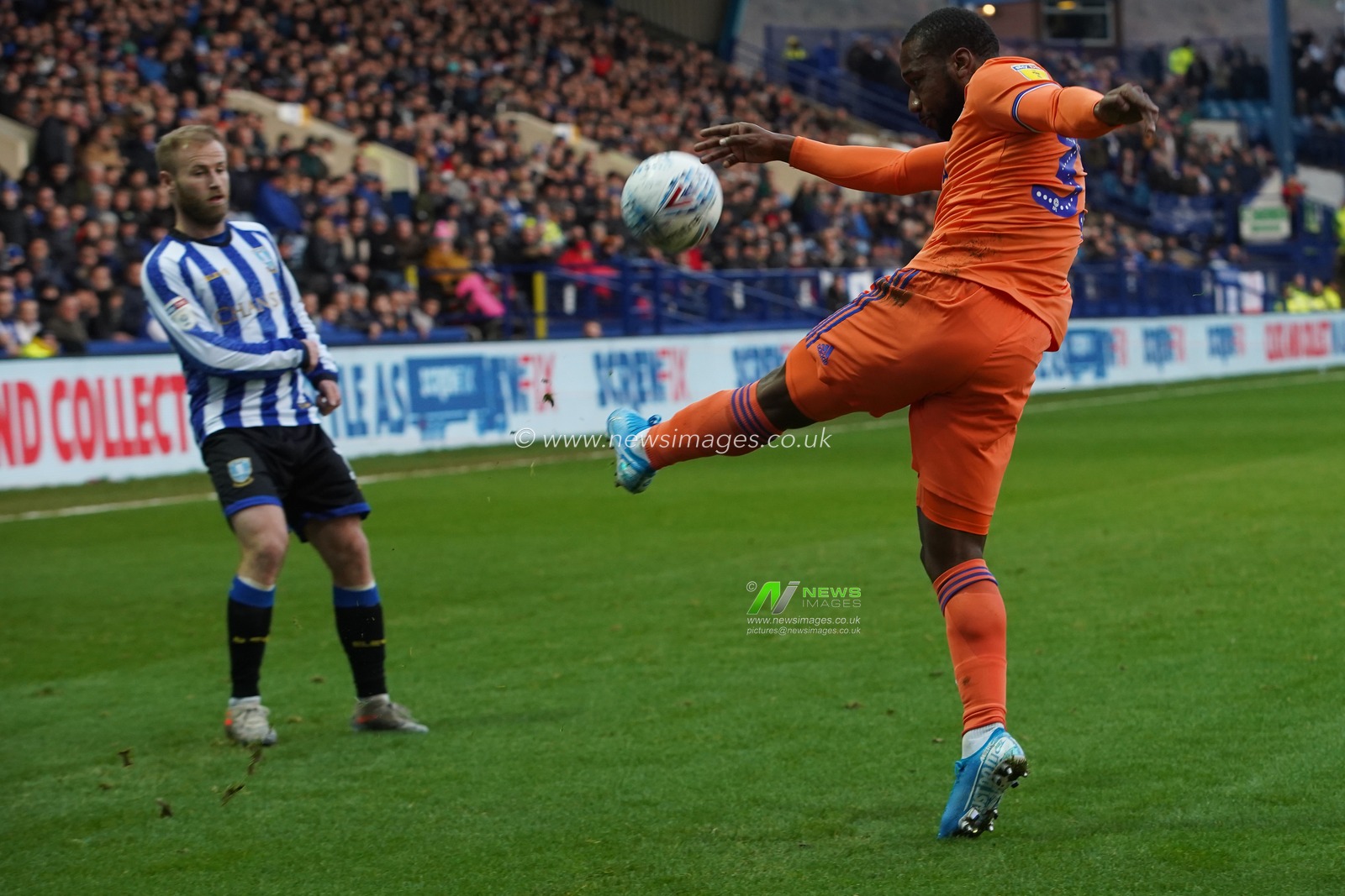 29th December 2019, Hillsborough, Sheffield, England; Sky Bet Championship, Sheffield Wednesday v Cardiff City : Joe Bennett of Cardiff City clears the ball 

Credit: Kurt Fairhurst/News Images