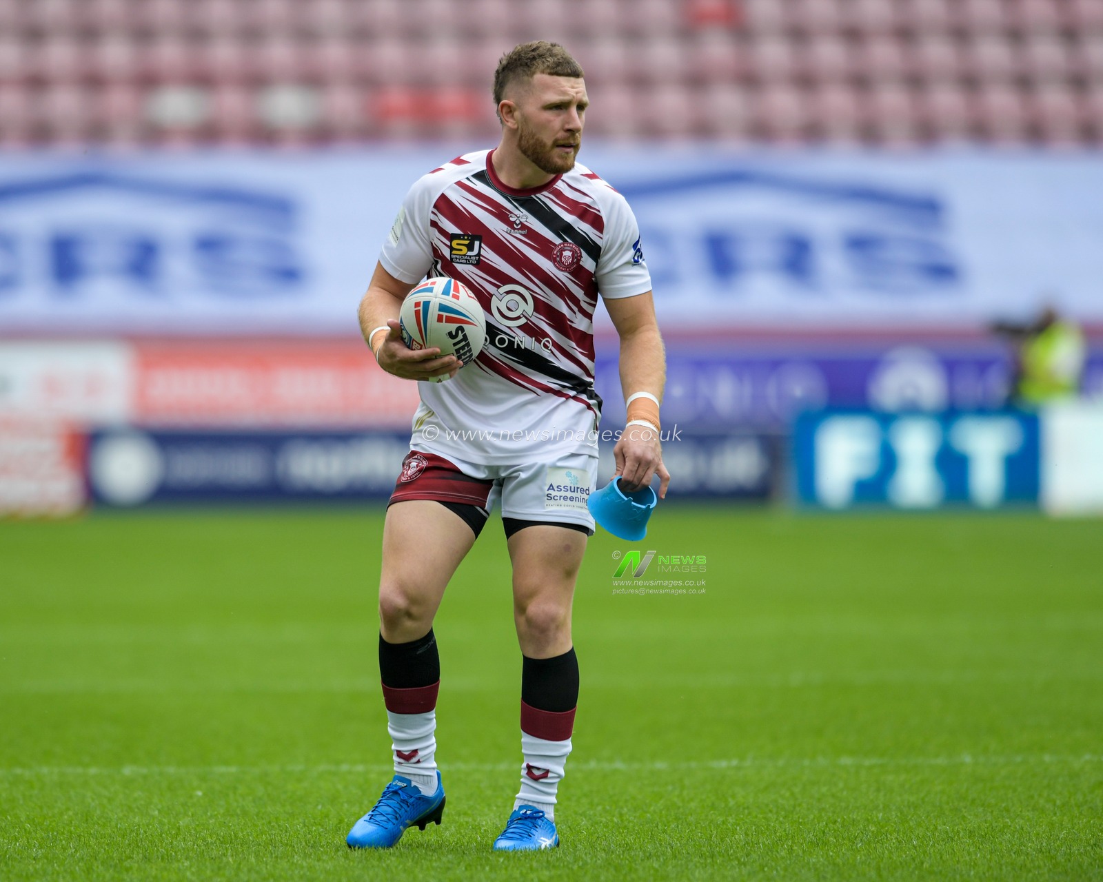 Jackson Hastings (31) of Wigan Warriors during the warm up