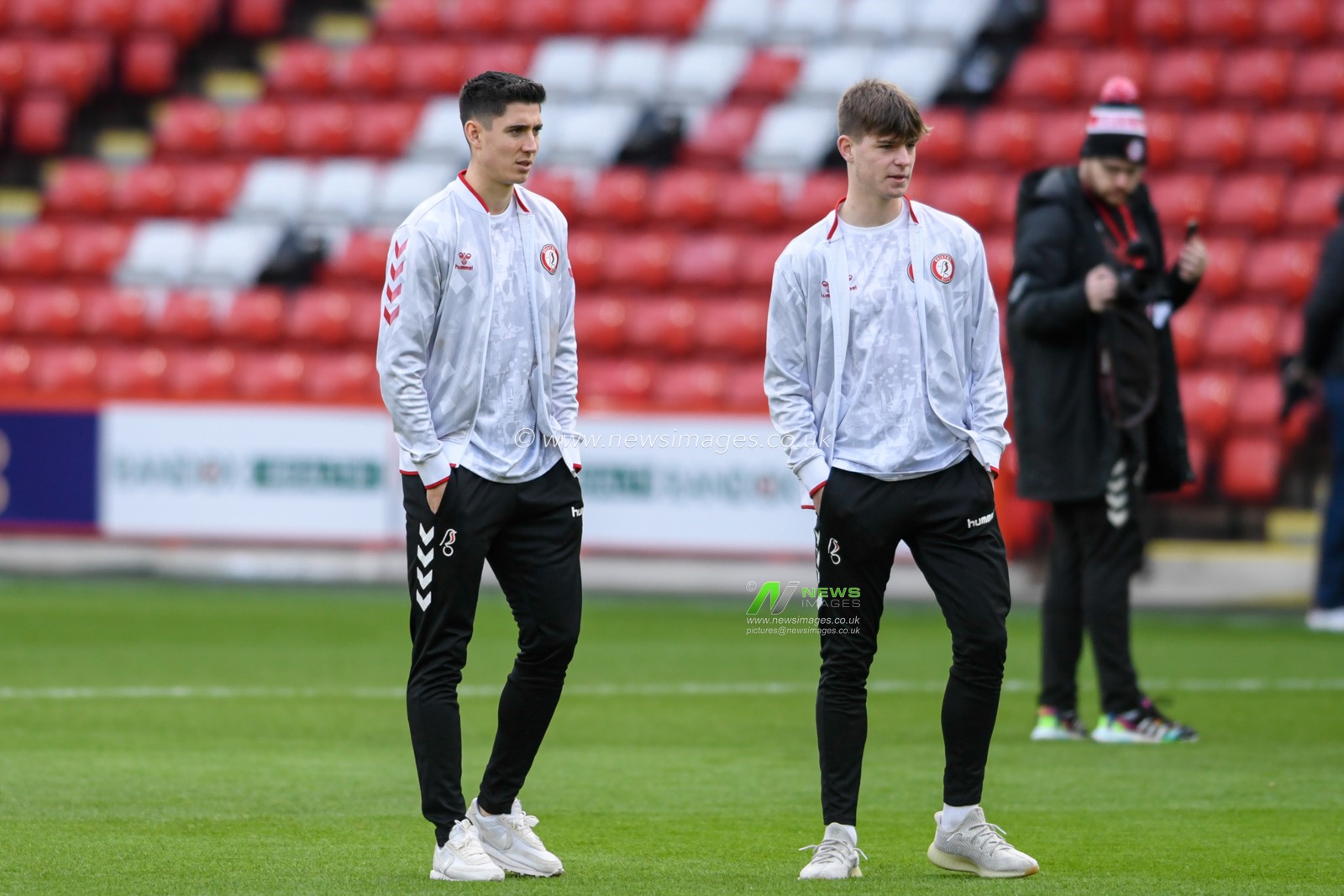 The Bristol City players arrive at Bramall Lane