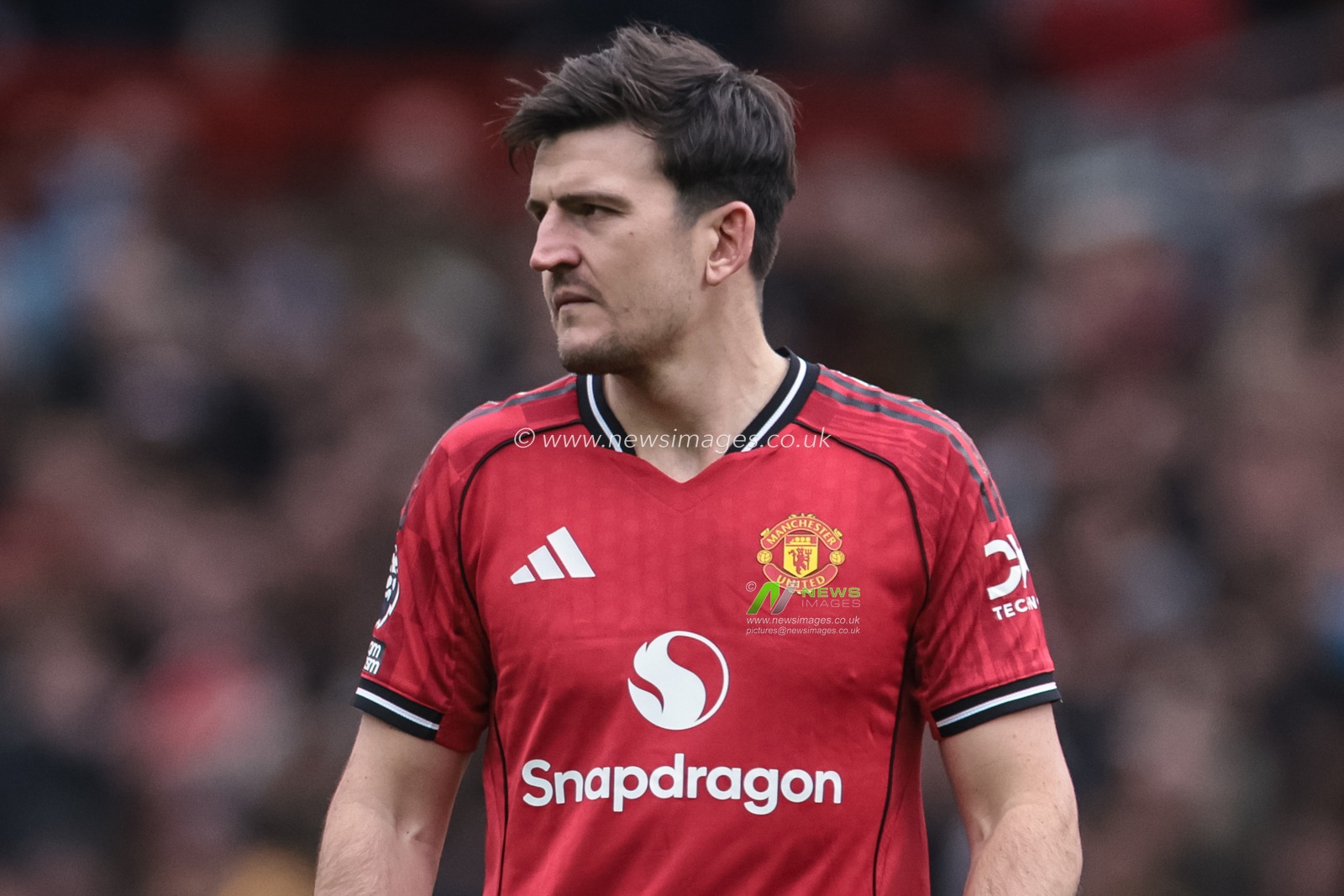 Harry Maguire of Manchester United during the Premier League match Manchester United vs Fulham at Old Trafford, Manchester, United Kingdom, 1st February 2026

(Photo by Mark Cosgrove/News Images)