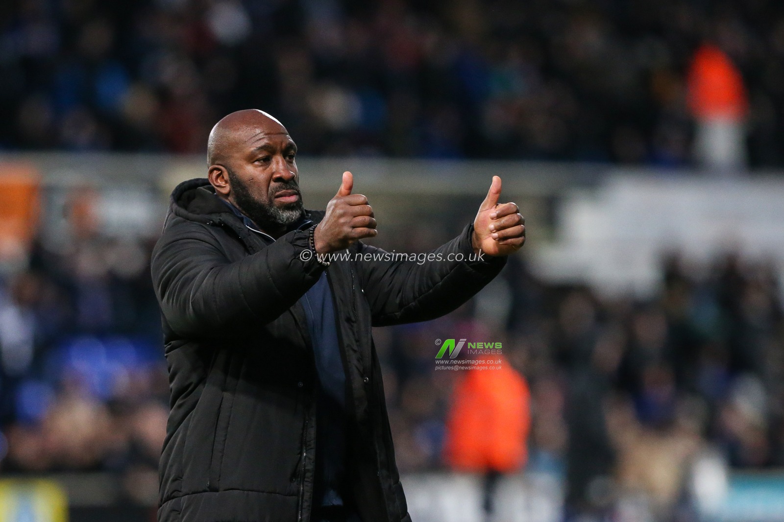 Sheffield Wednesday manager Darren Moore acknowledges the fans at the final whistle during the Sky Bet League 1 match Ipswich Town vs Sheffield Wednesday at Portman Road, Ipswich, United Kingdom, 11th February 2023

(Photo by Arron Gent/News Images)