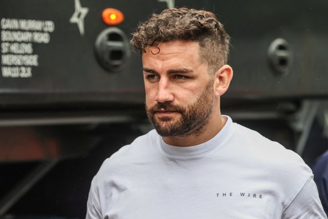 Toby King of Warrington Wolves arrives during the Betfred Super League round 19 match Castleford Tigers vs Warrington Wolves at The Mend-A-Hose Jungle, Castleford, United Kingdom, 20th July 2025

(Photo by Alfie Cosgrove/News Images)