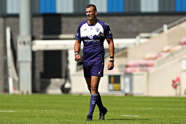 Gareth Gale of Featherstone Rovers during the Betfred Championship match York City Knights vs Featherstone Rovers at LNER Community Stadium, York, United Kingdom, 29th June 2025

(Photo by Sam Eaden/News Images)